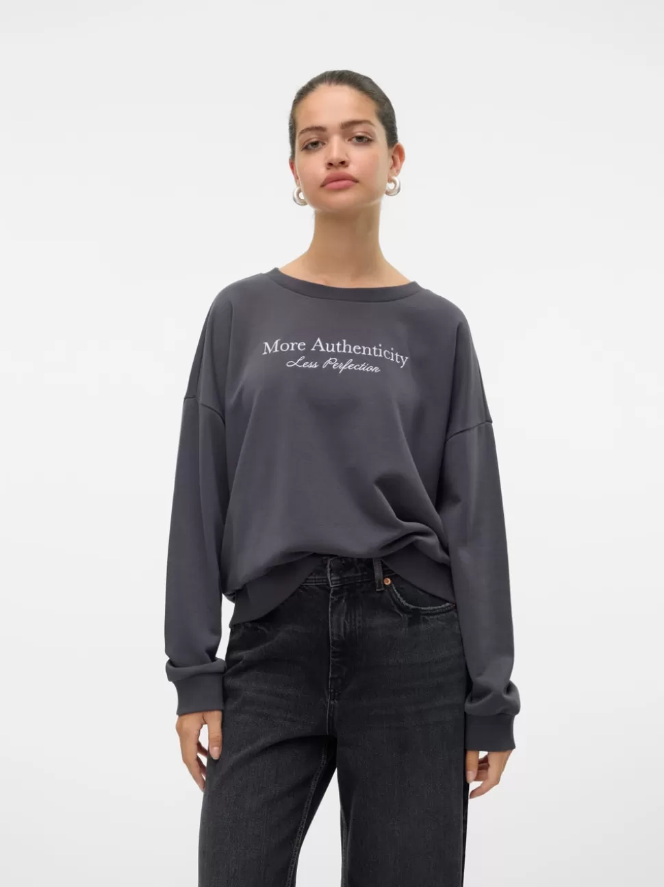 Sweatshirts | Hemmakläder^VERO MODA VMCYAN Sweatshirt Asphalt