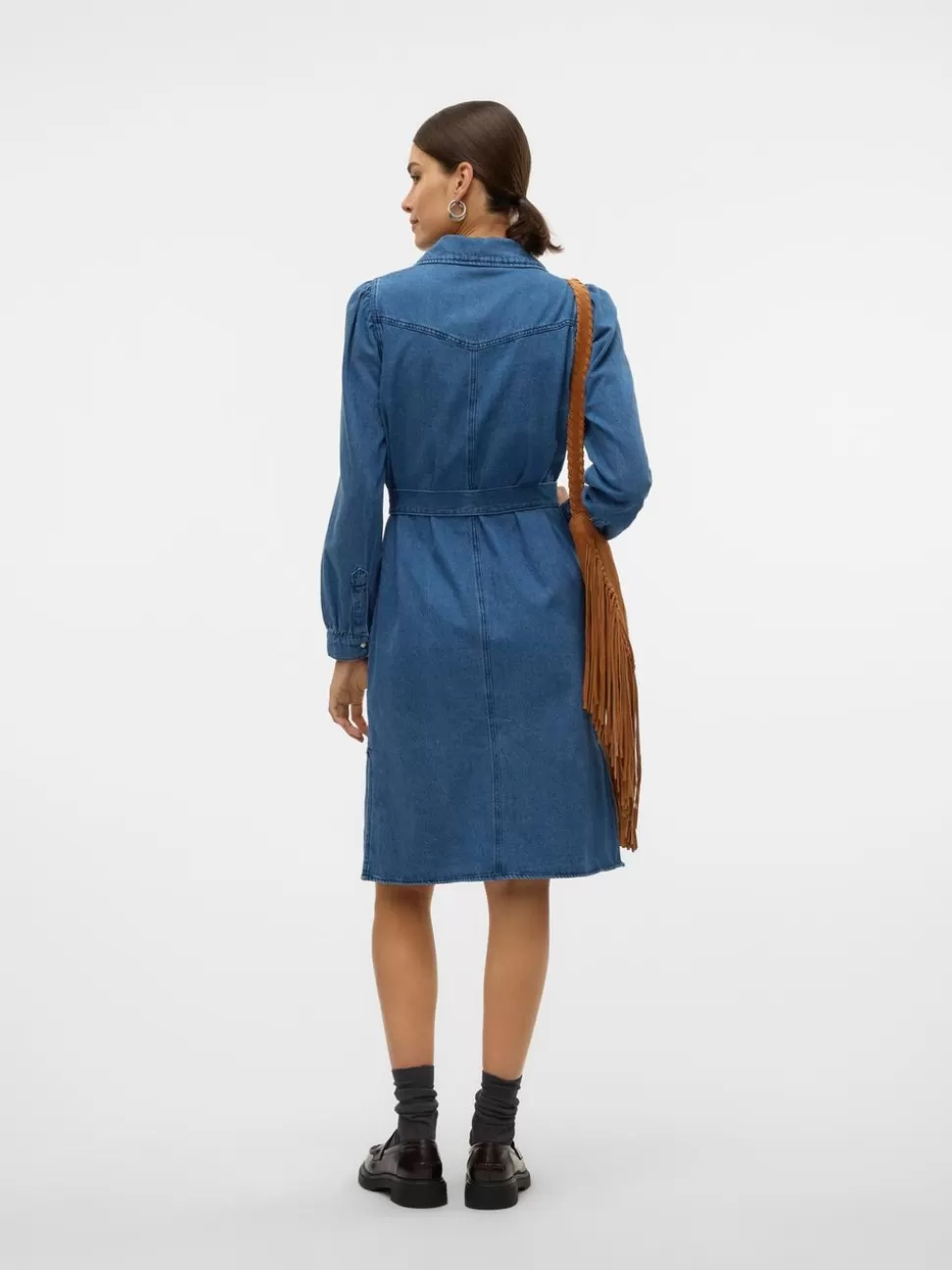 Klänningar | Skjortor^VERO MODA VMDALLAS Denimskjorta Dark Blue Denim