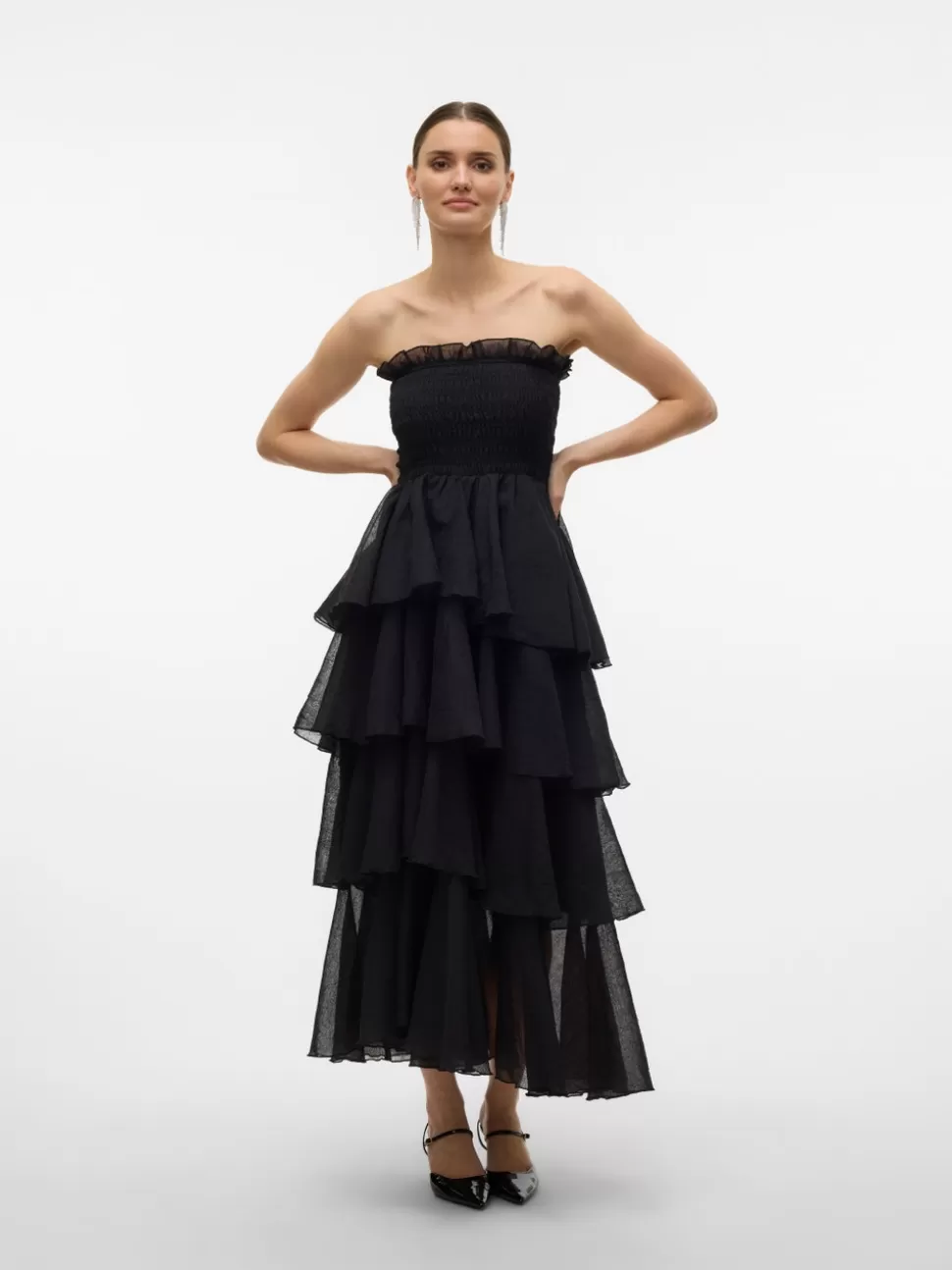 Klänningar | Festkläder^VERO MODA VMDELILAH Lång Klänning Black