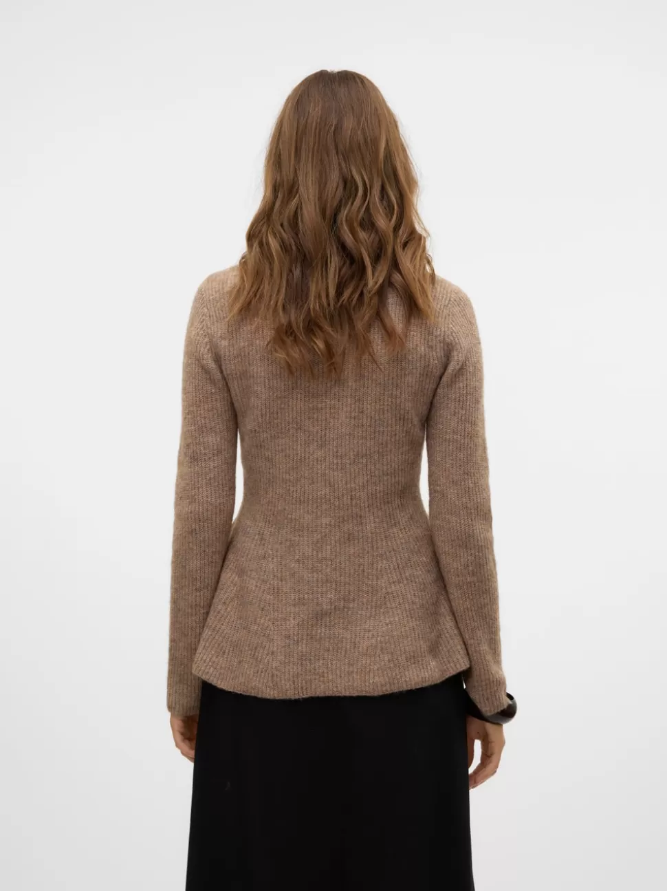 Stickat^VERO MODA VMDESMA Pullover Silver Mink