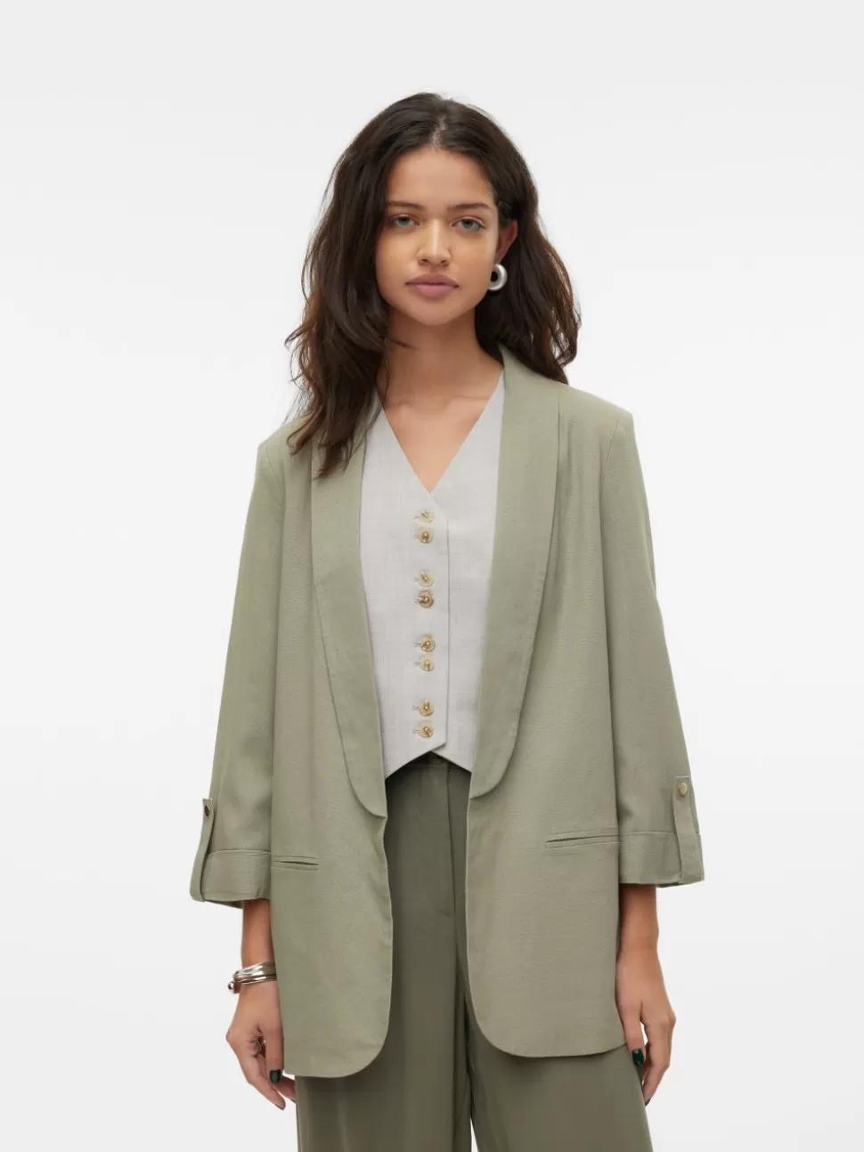 Kavajer^VERO MODA VMDINNA Kavaj Laurel Oak