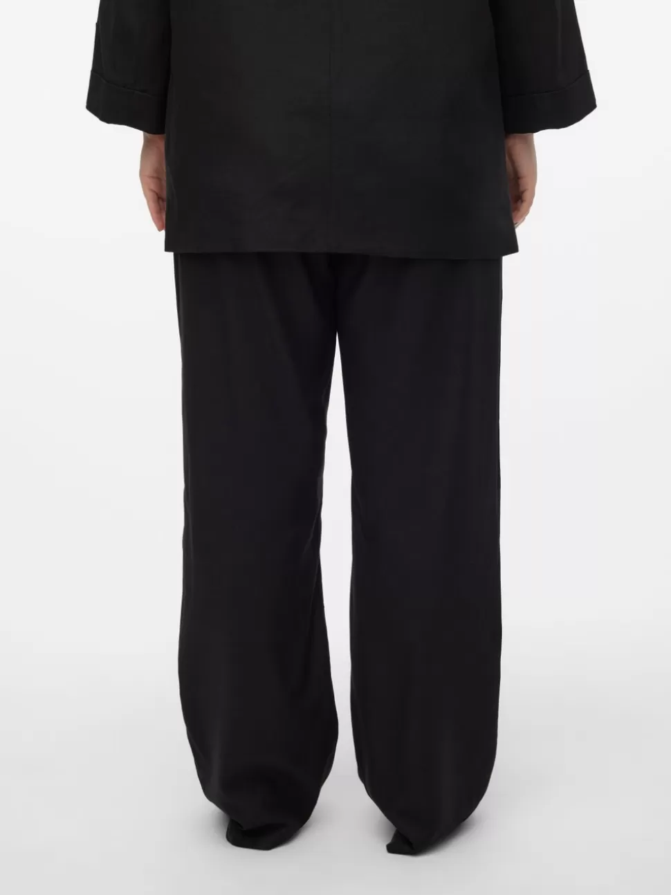 Byxor^VERO MODA VMDINNA Medelhög Midja Byxor Black