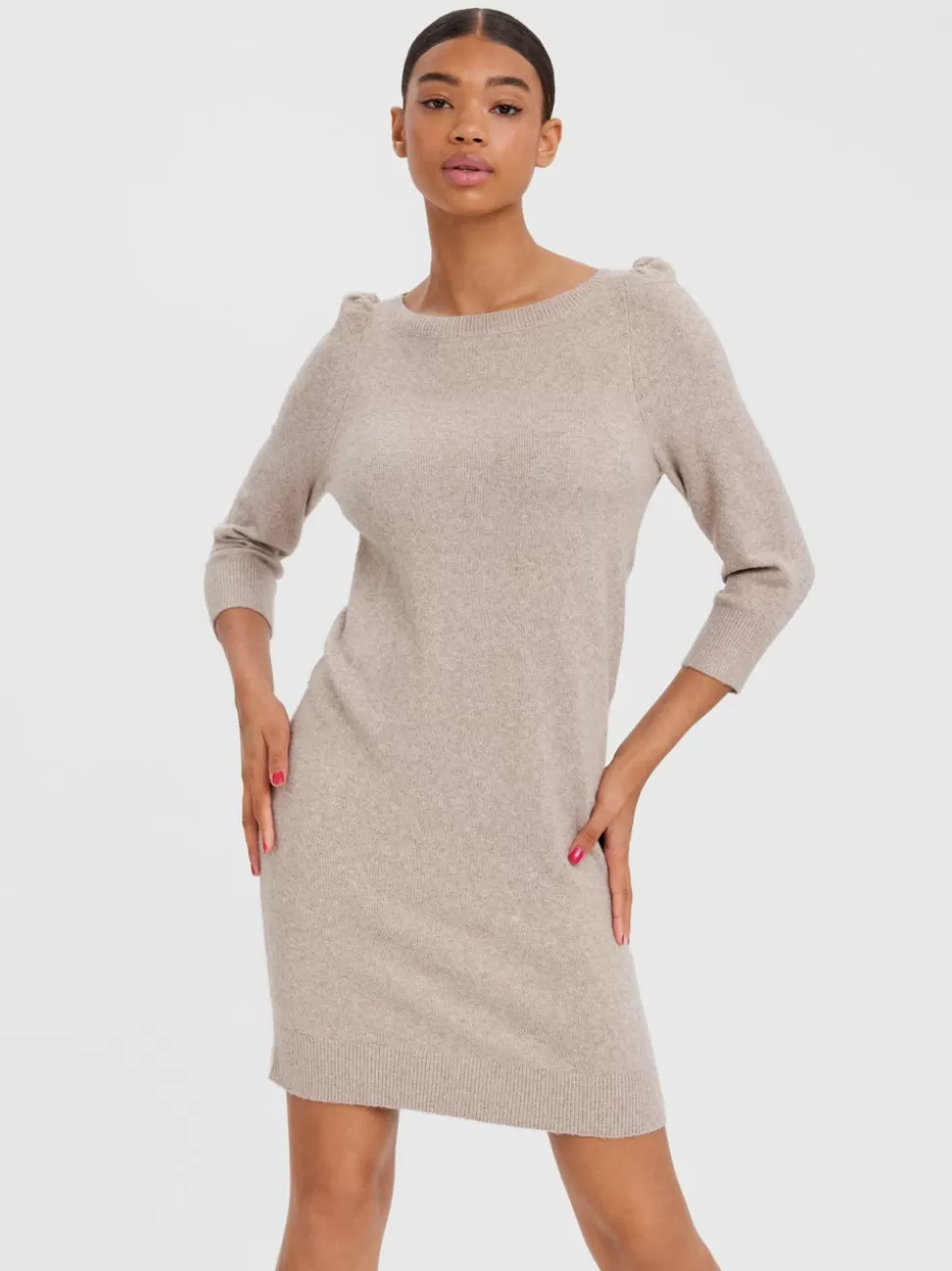 Klänningar^VERO MODA VMDOFFY Kort Klänning Silver Mink