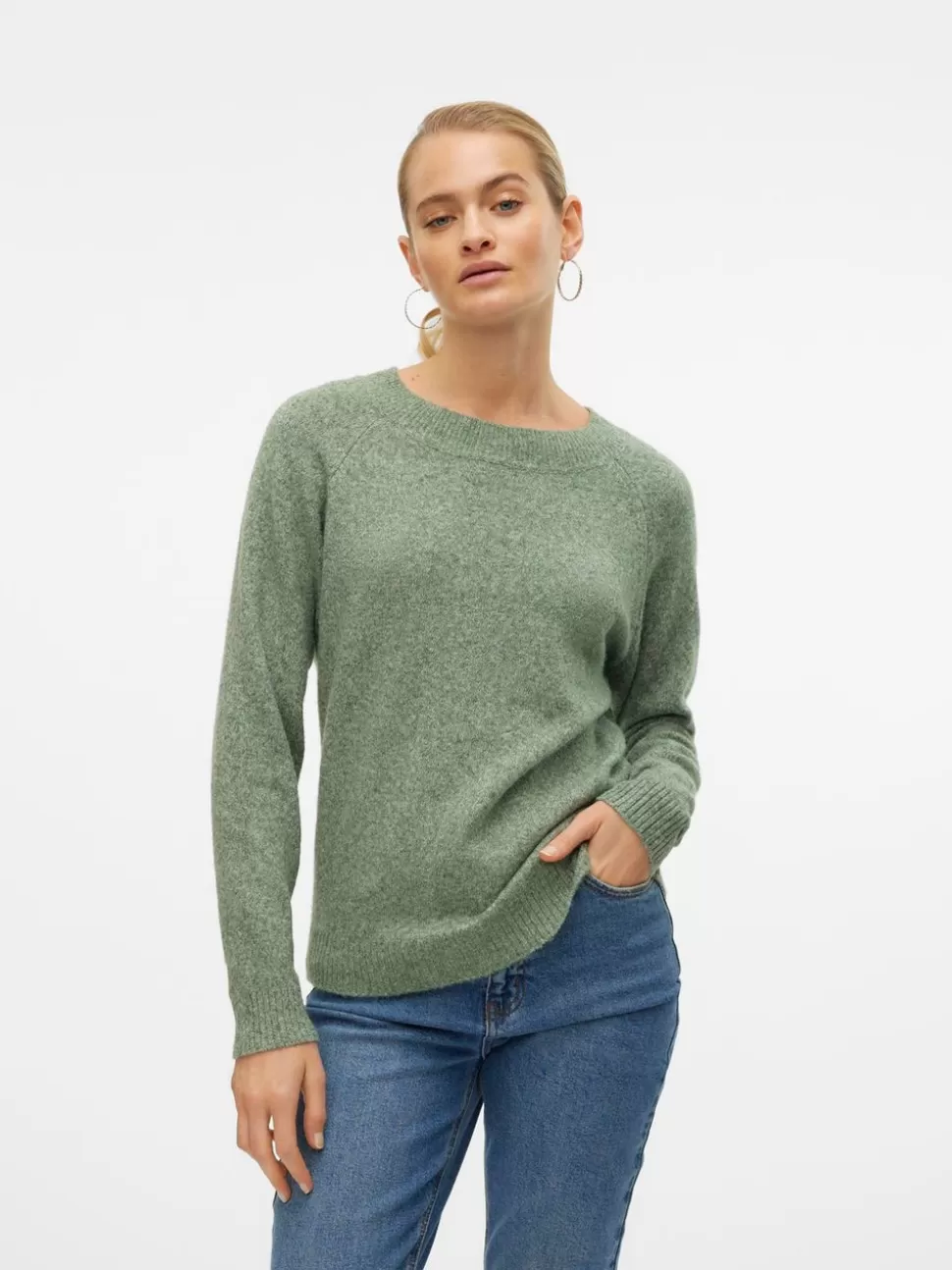 Stickat | Toppar^VERO MODA VMDOFFY Pullover Laurel Wreath