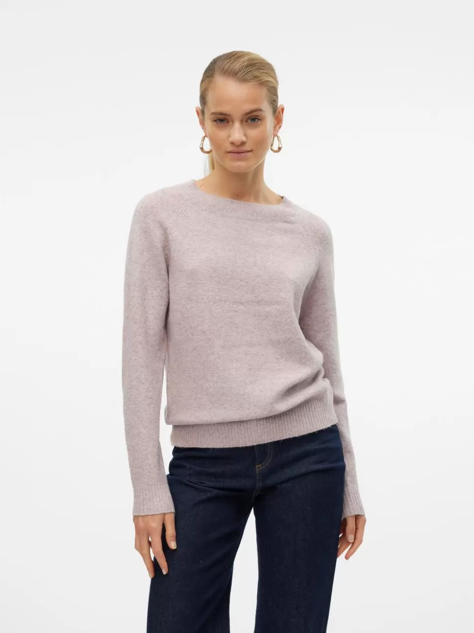 Stickat | Toppar^VERO MODA VMDOFFY Pullover Woodrose