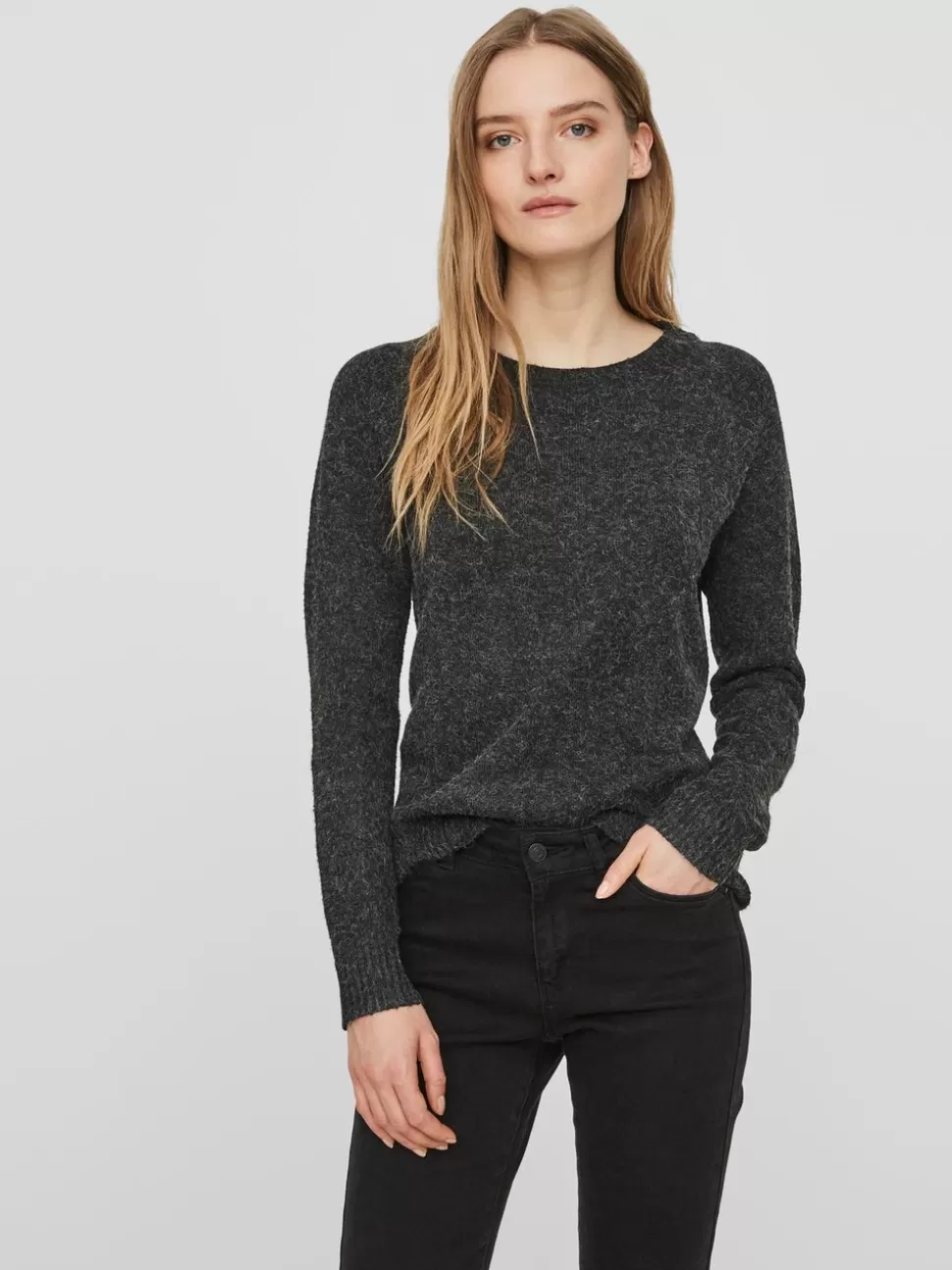 Stickat | Toppar^VERO MODA VMDOFFY Pullover Black
