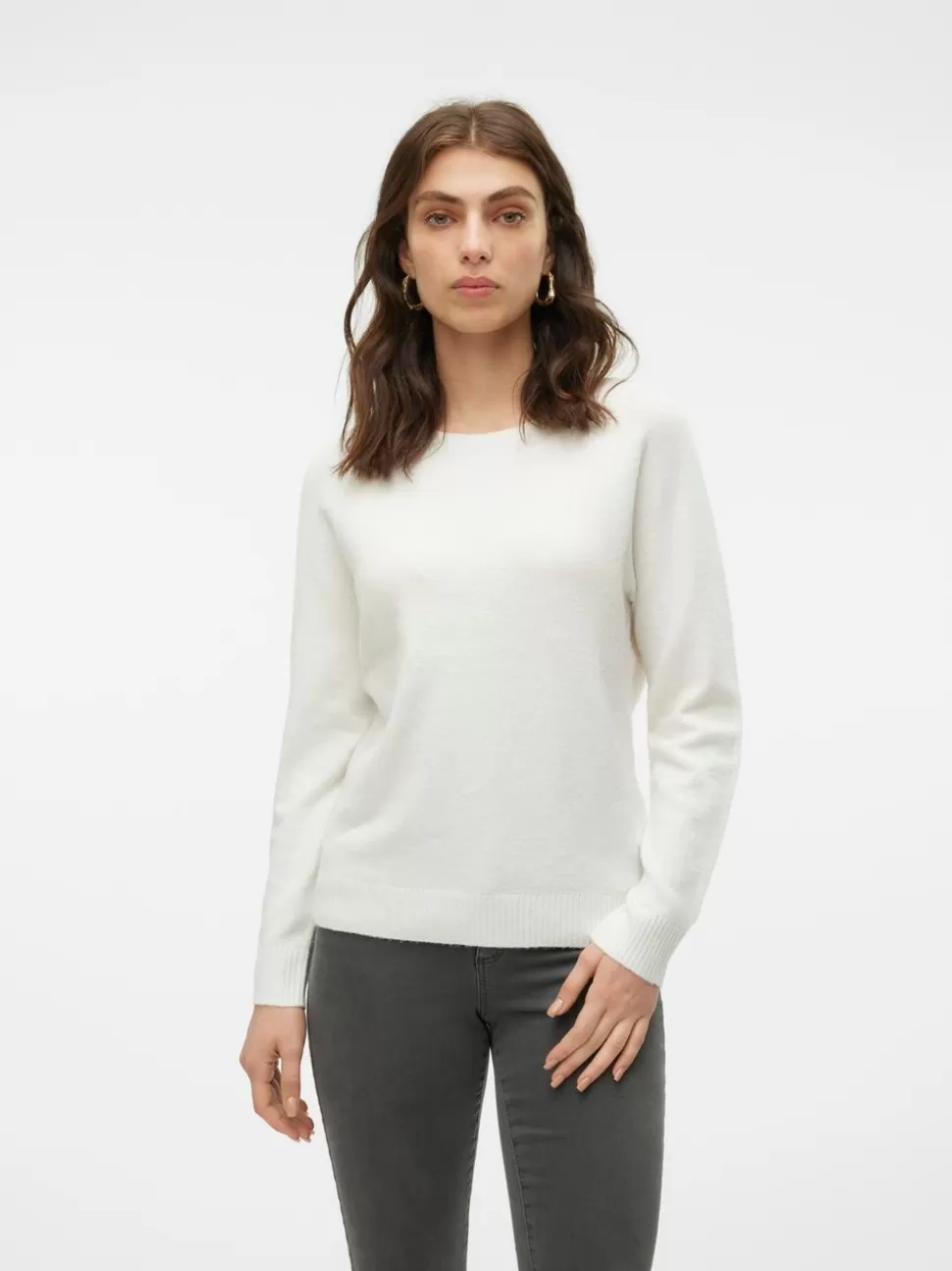 Stickat | Toppar^VERO MODA VMDOFFY Pullover Snow White