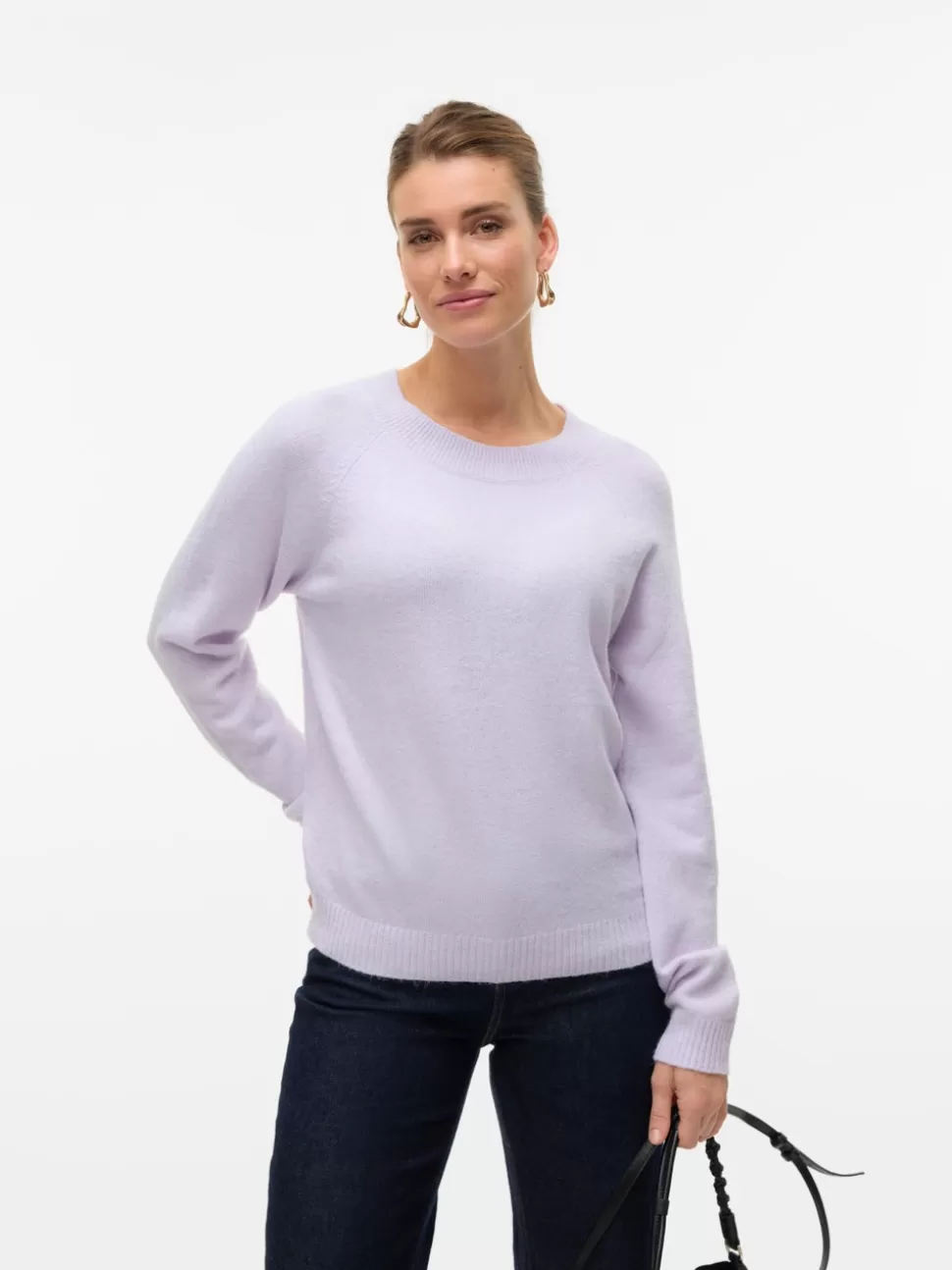Stickat | Toppar^VERO MODA VMDOFFY Pullover Pastel Lilac