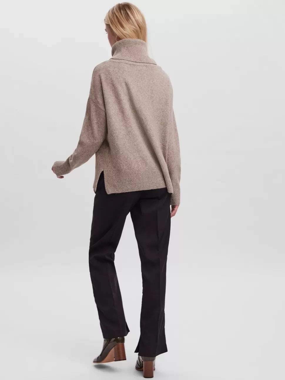 Stickat | Toppar^VERO MODA VMDOFFY Pullover Sepia Tint