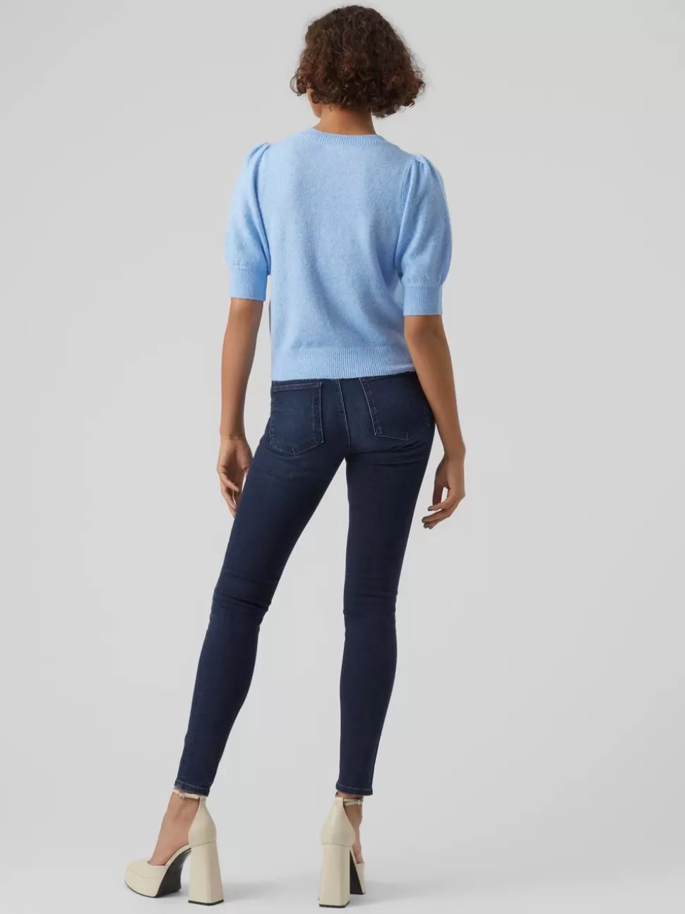 Stickat | Toppar^VERO MODA VMDOFFY Pullover Little Boy Blue