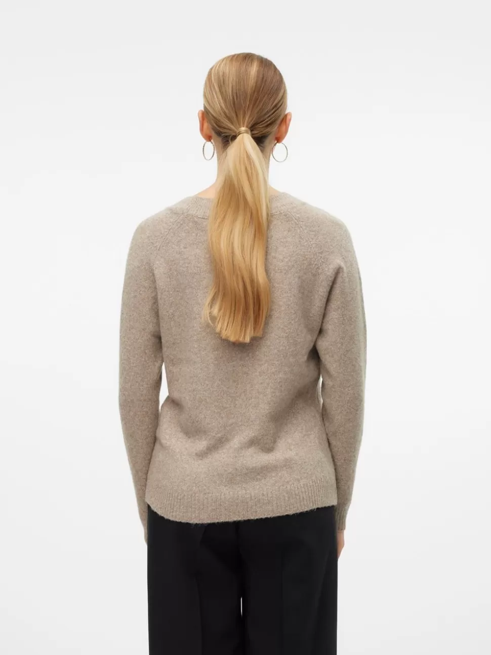 Stickat | Toppar^VERO MODA VMDOFFY Pullover Sepia Tint