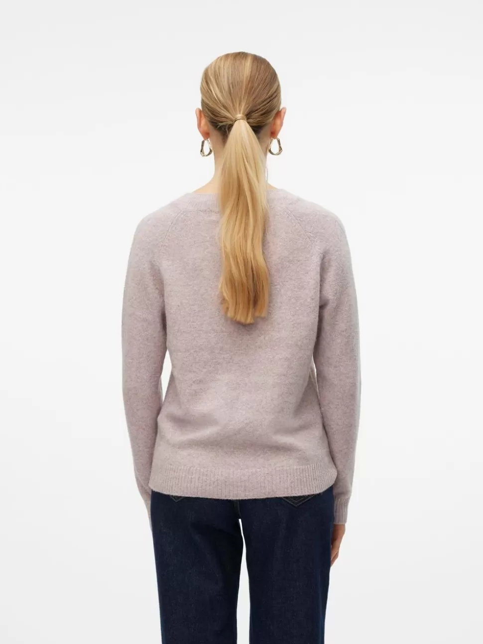 Stickat | Toppar^VERO MODA VMDOFFY Pullover Woodrose