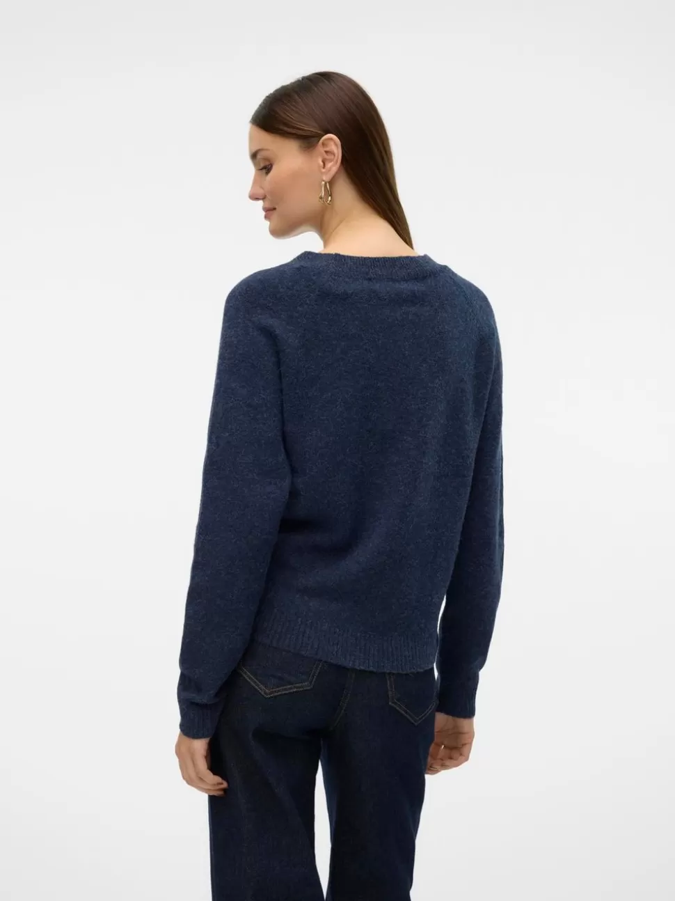 Stickat | Toppar^VERO MODA VMDOFFY Pullover Navy Blazer