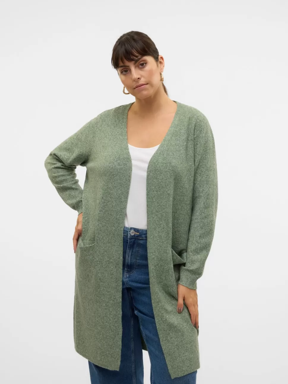 Stickat^VERO MODA VMDOFFY Stickad Kofta Laurel Wreath