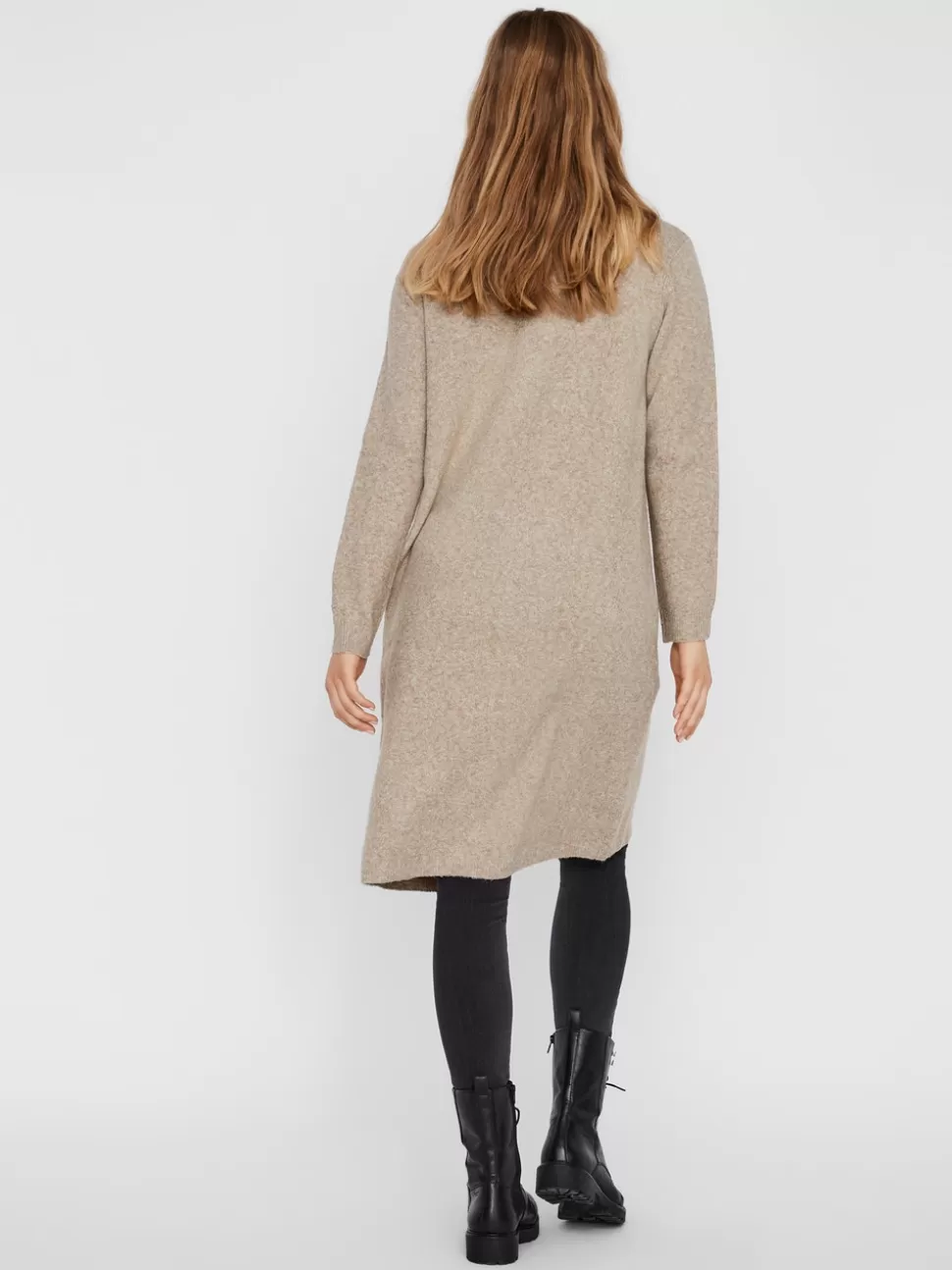 Stickat | Basics^VERO MODA VMDOFFY Stickad Kofta Sepia Tint