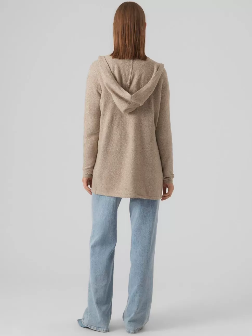 Stickat^VERO MODA VMDOFFY Stickad Kofta Sepia Tint