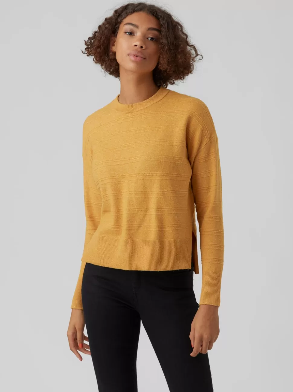 Stickat | Toppar^VERO MODA VMDOLLY Pullover Golden Yellow