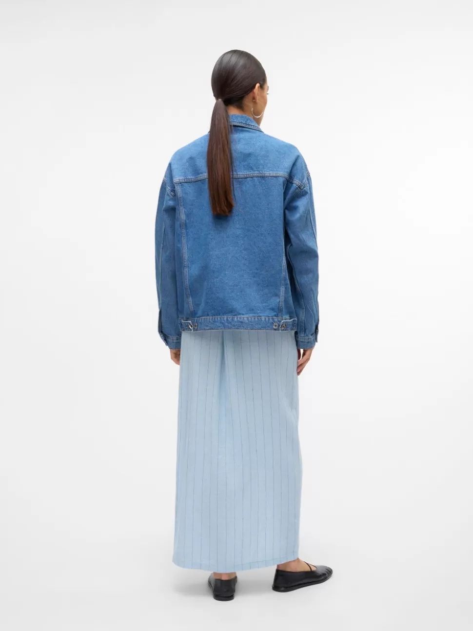 Jackor^VERO MODA VMDONNIE Jeansjacka Medium Blue Denim