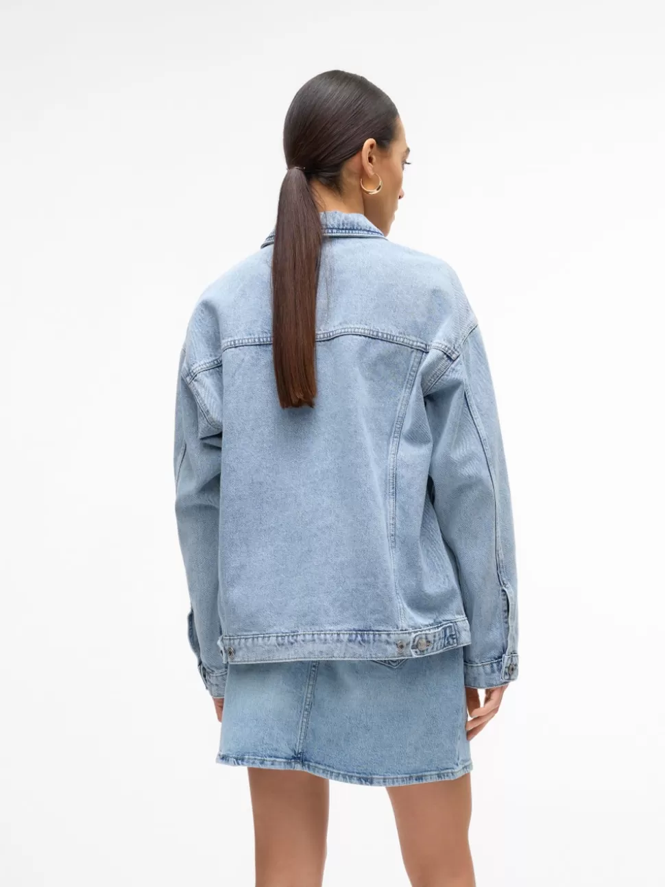 Jackor^VERO MODA VMDONNIE Jeansjacka Light Blue Denim