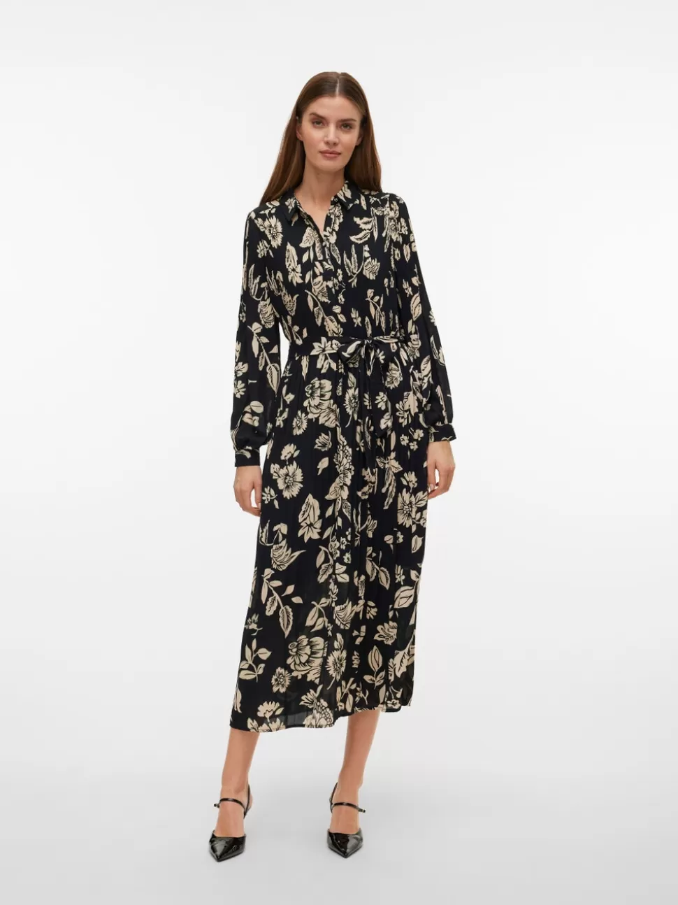 Klänningar^VERO MODA VMDORIT Lång Klänning Black