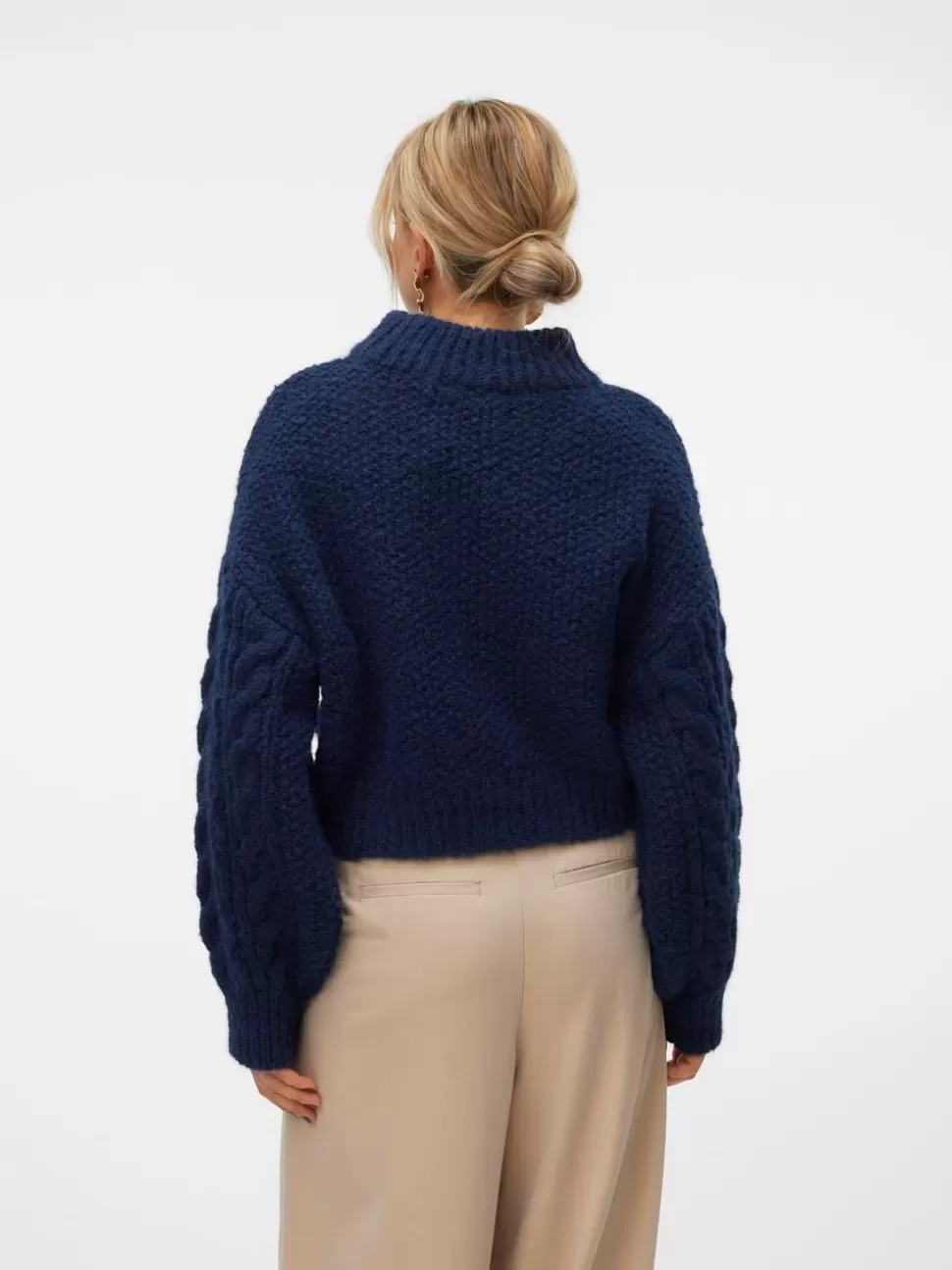 Stickat^VERO MODA VMDREAM Pullover Navy Blazer