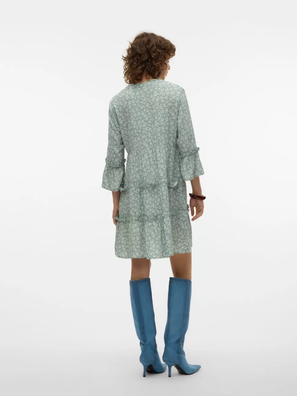 Klänningar^VERO MODA VMEASY Kort Klänning Hedge Green
