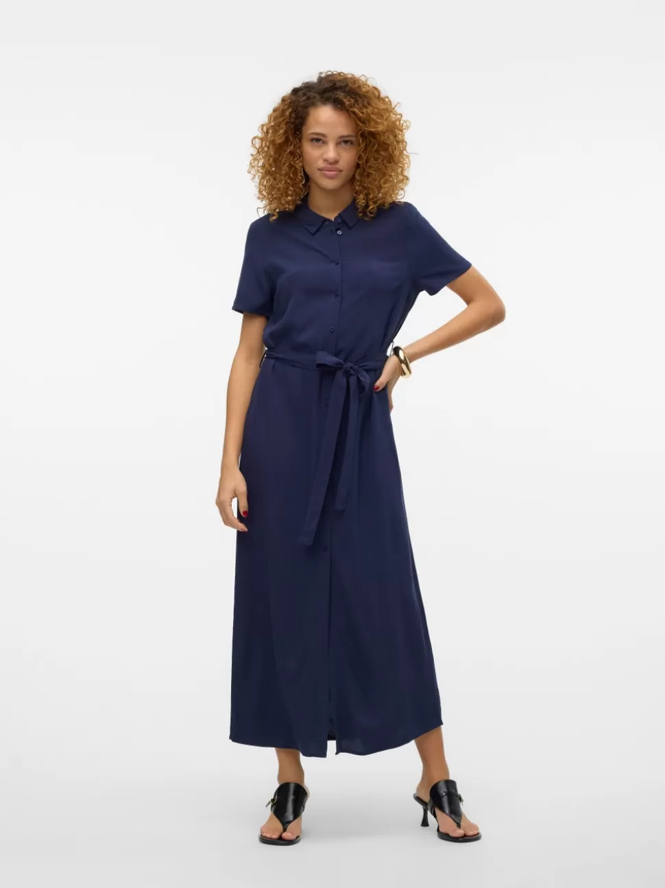 Klänningar | Basics^VERO MODA VMEASY Lång Klänning Navy Blazer