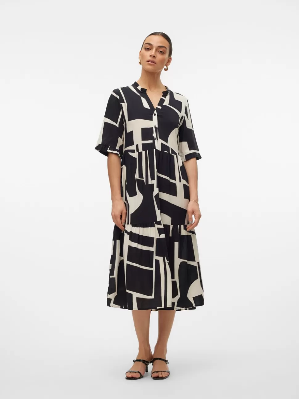 Klänningar^VERO MODA VMEASY Lång Klänning Black