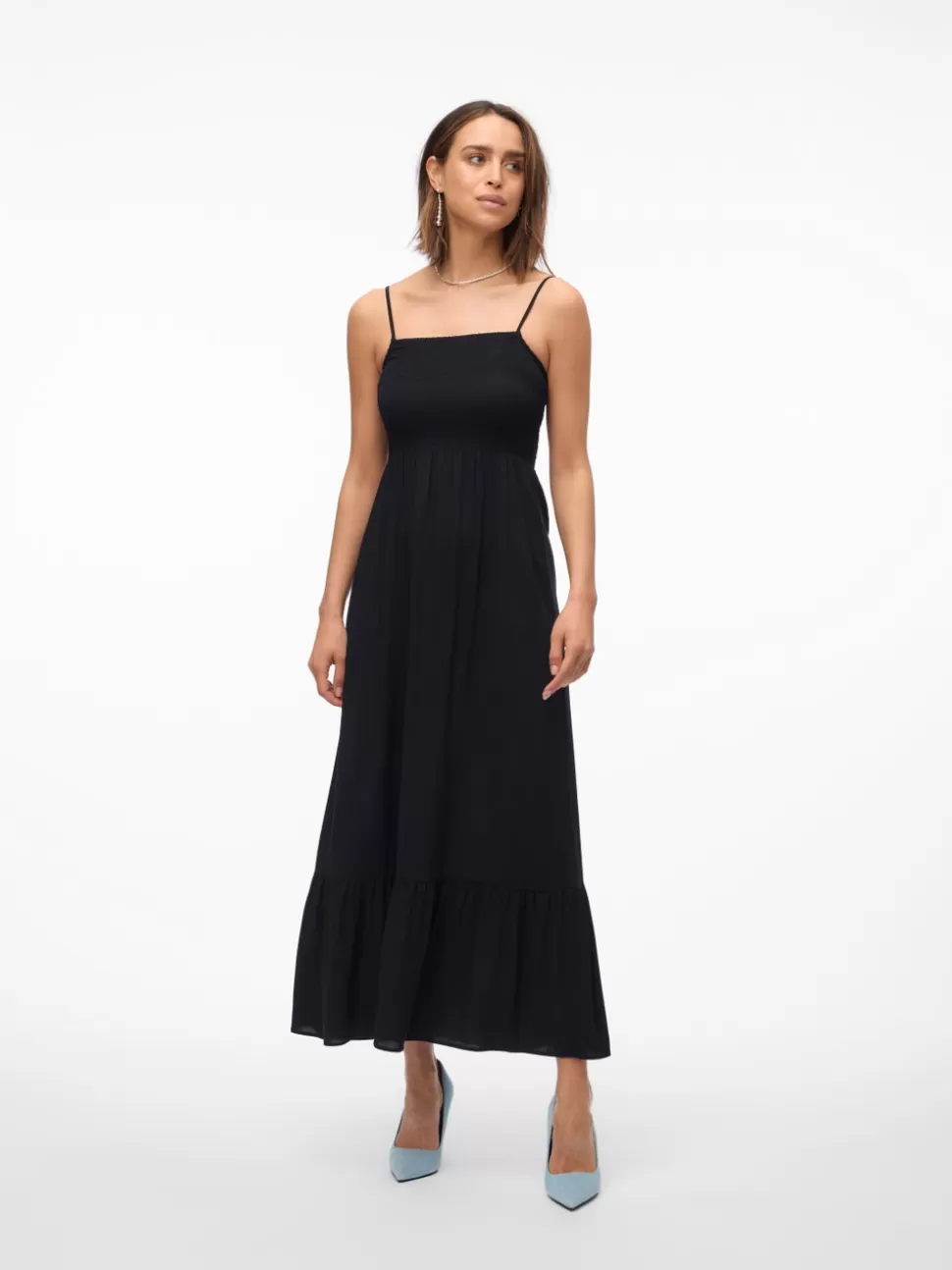 Klänningar^VERO MODA VMEASY Lång Klänning Black