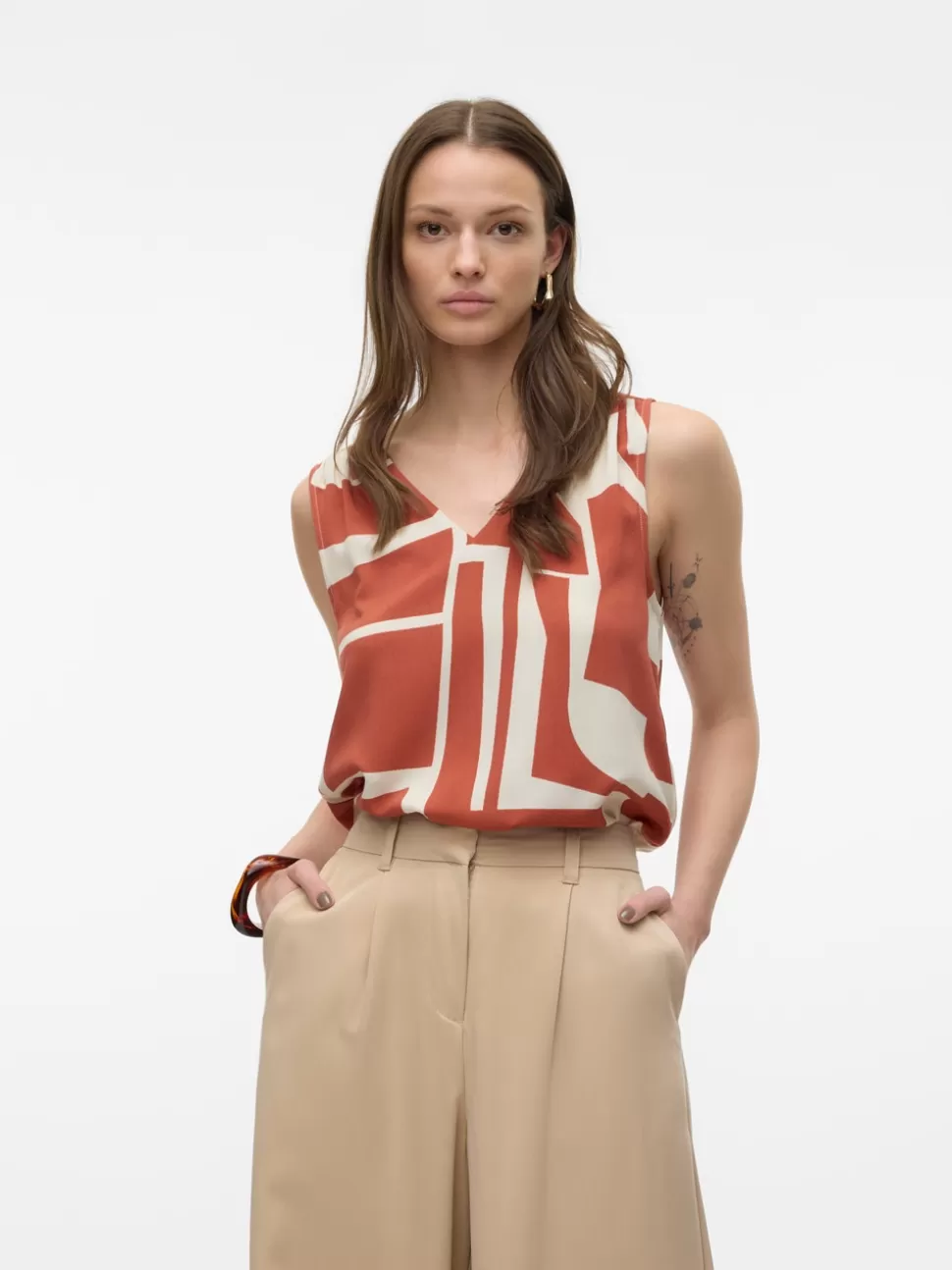 Toppar^VERO MODA VMEASY Topp Birch