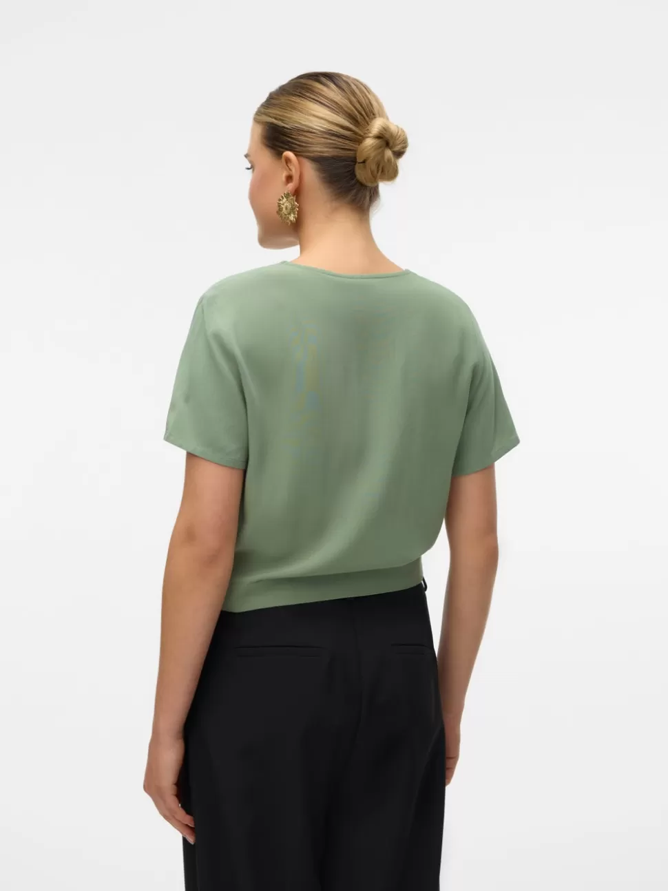 Toppar^VERO MODA VMEASY Topp Hedge Green