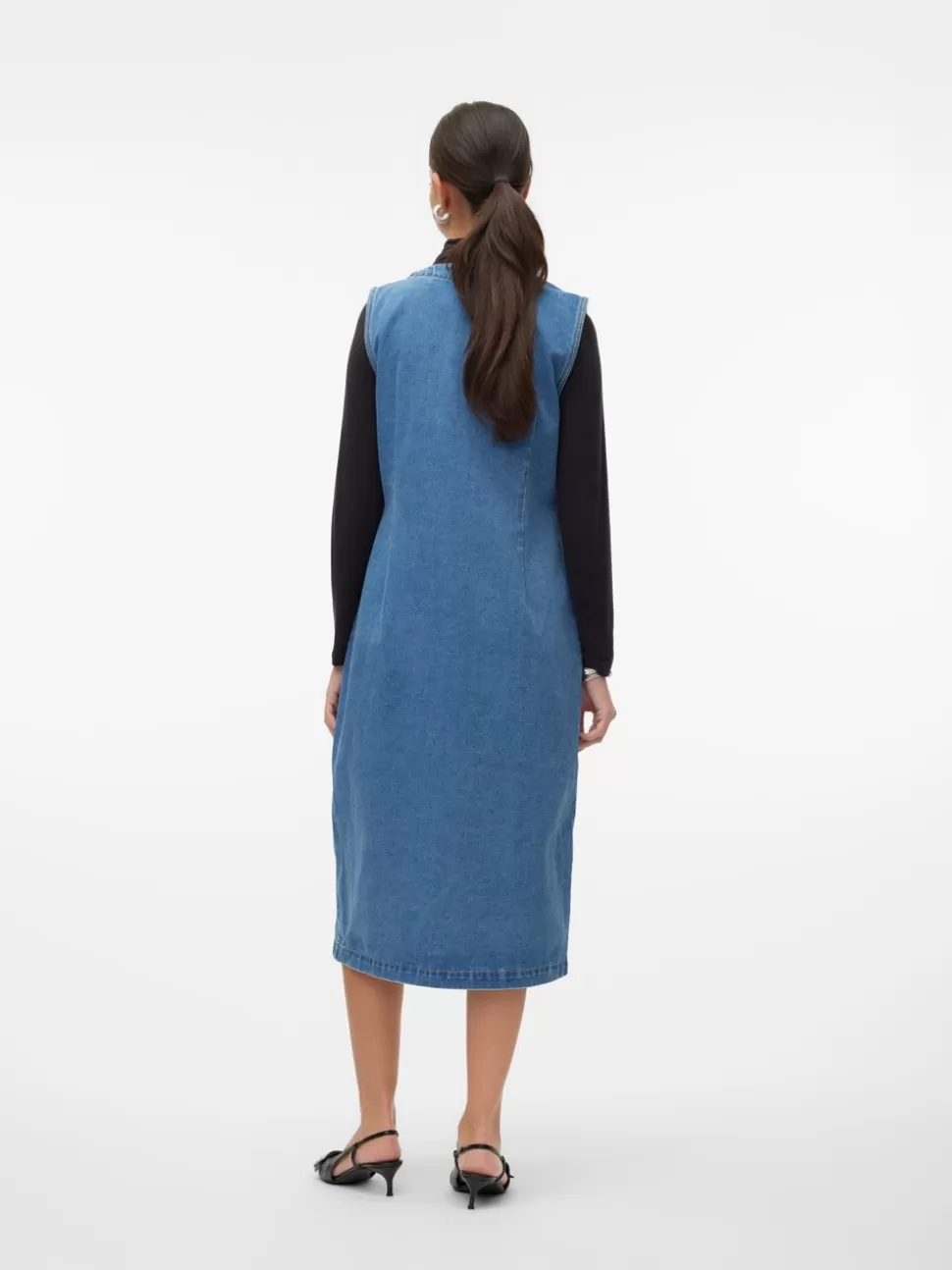 Klänningar^VERO MODA VMEDEN Skräddarsydd Väst Medium Blue Denim