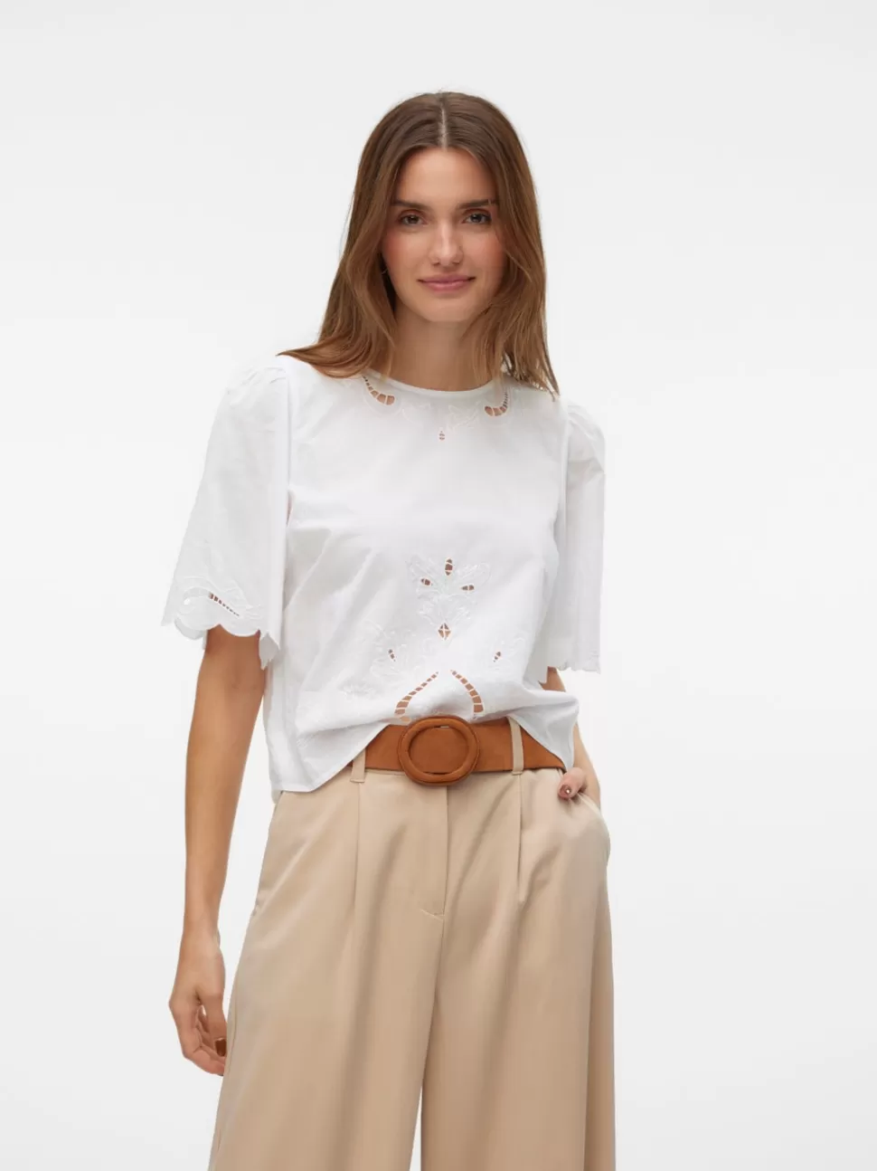 Toppar^VERO MODA VMELENA Topp Bright White