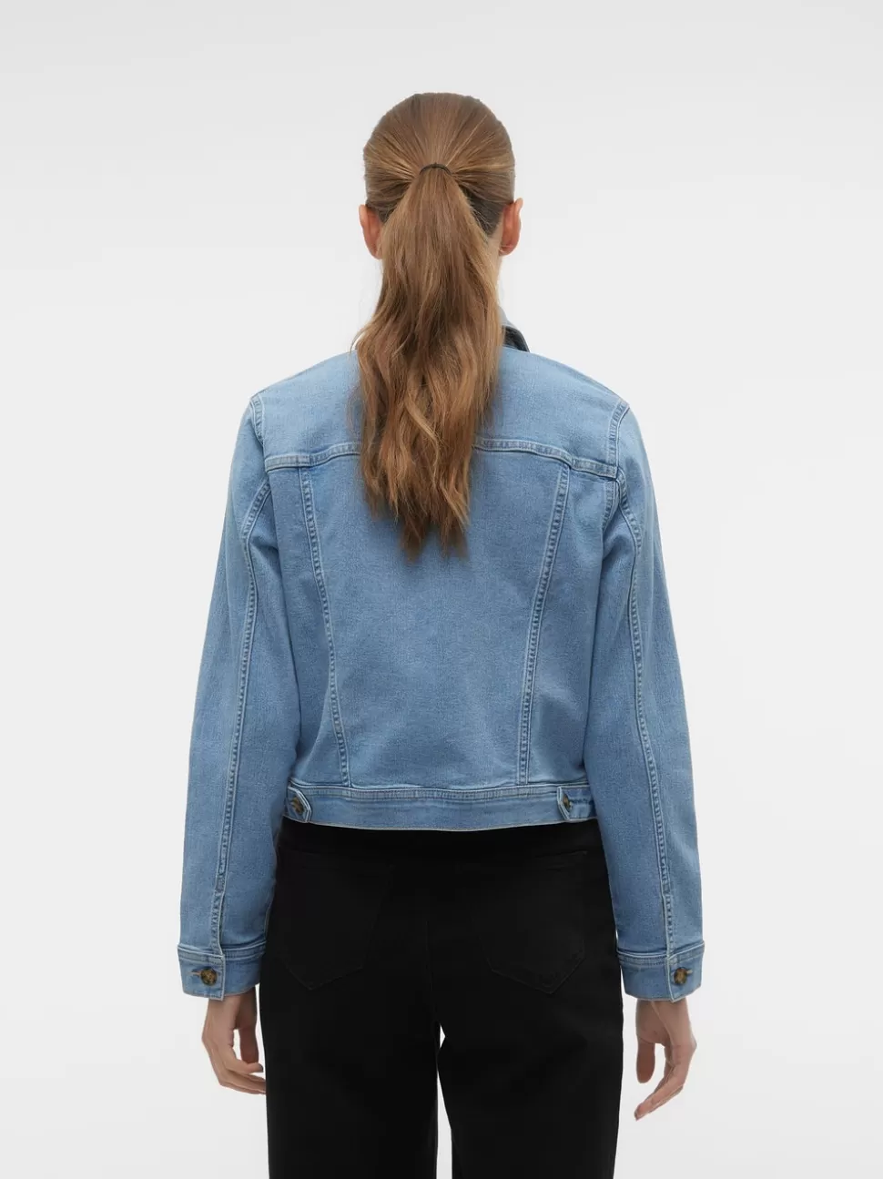 Jackor^VERO MODA VMELISE Jacka Light Blue Denim
