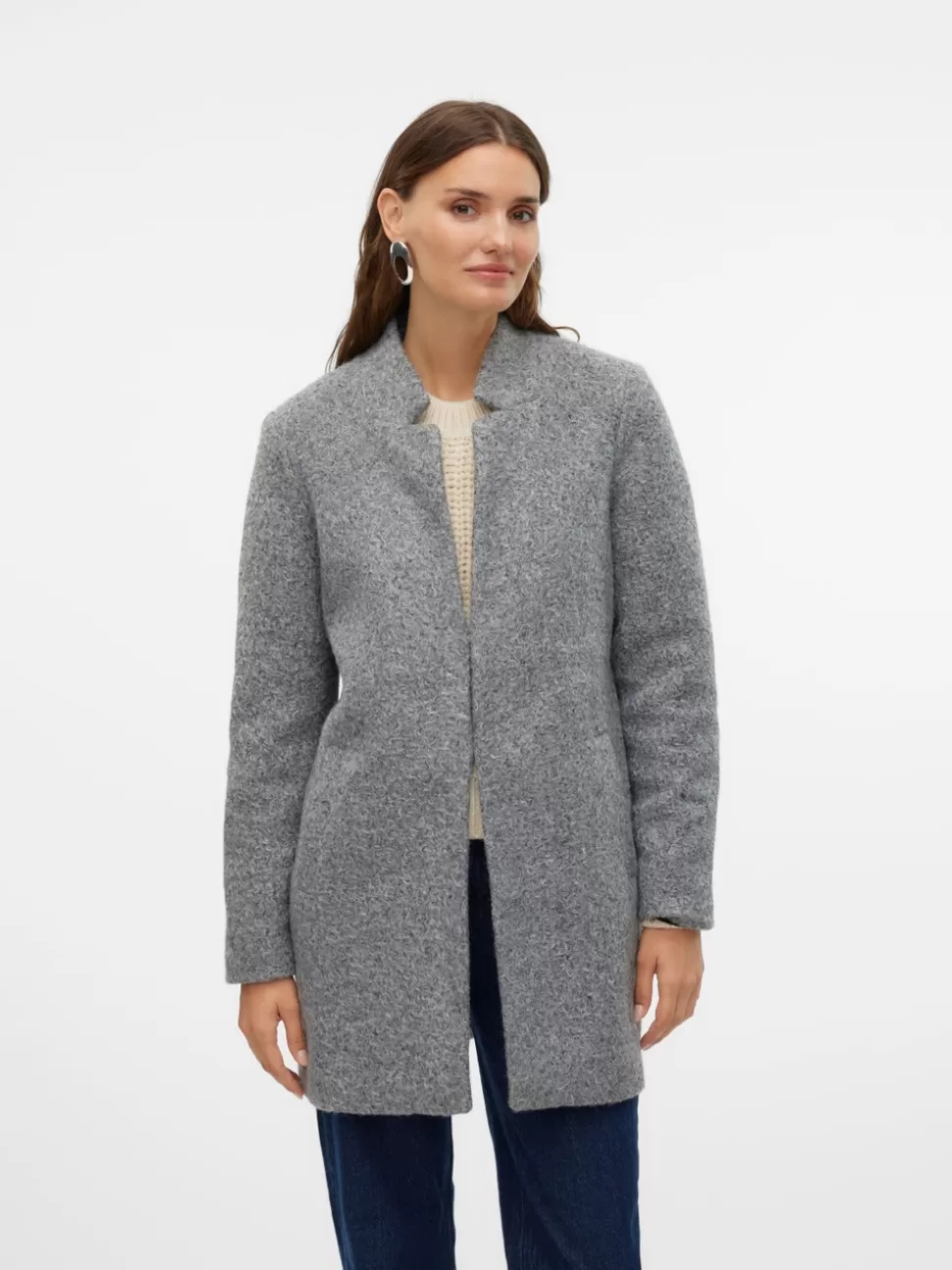 Jackor^VERO MODA VMELITEKATRINE Jacka Medium Grey Melange