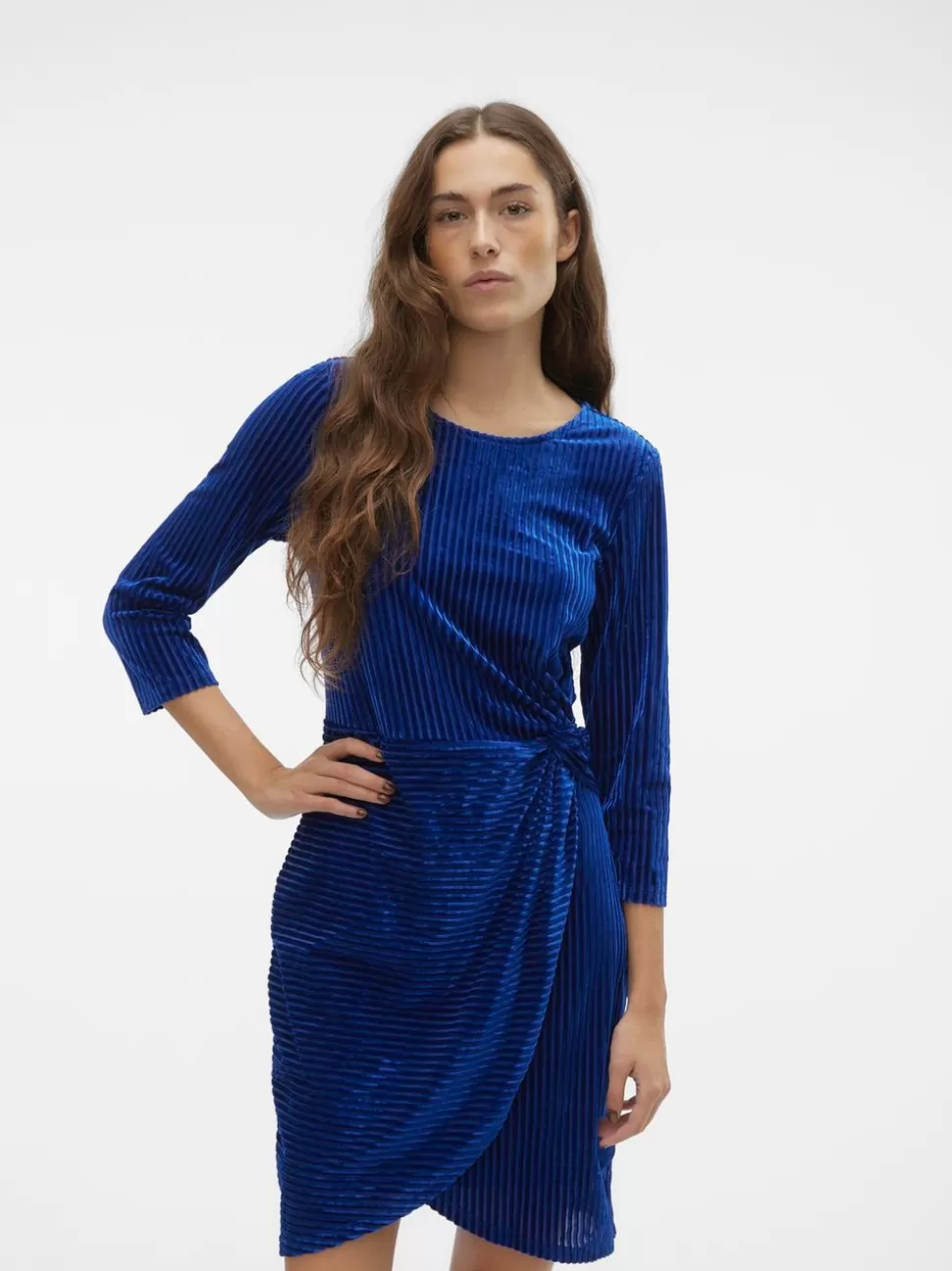 Klänningar^VERO MODA VMELLA Kort Klänning Dazzling Blue