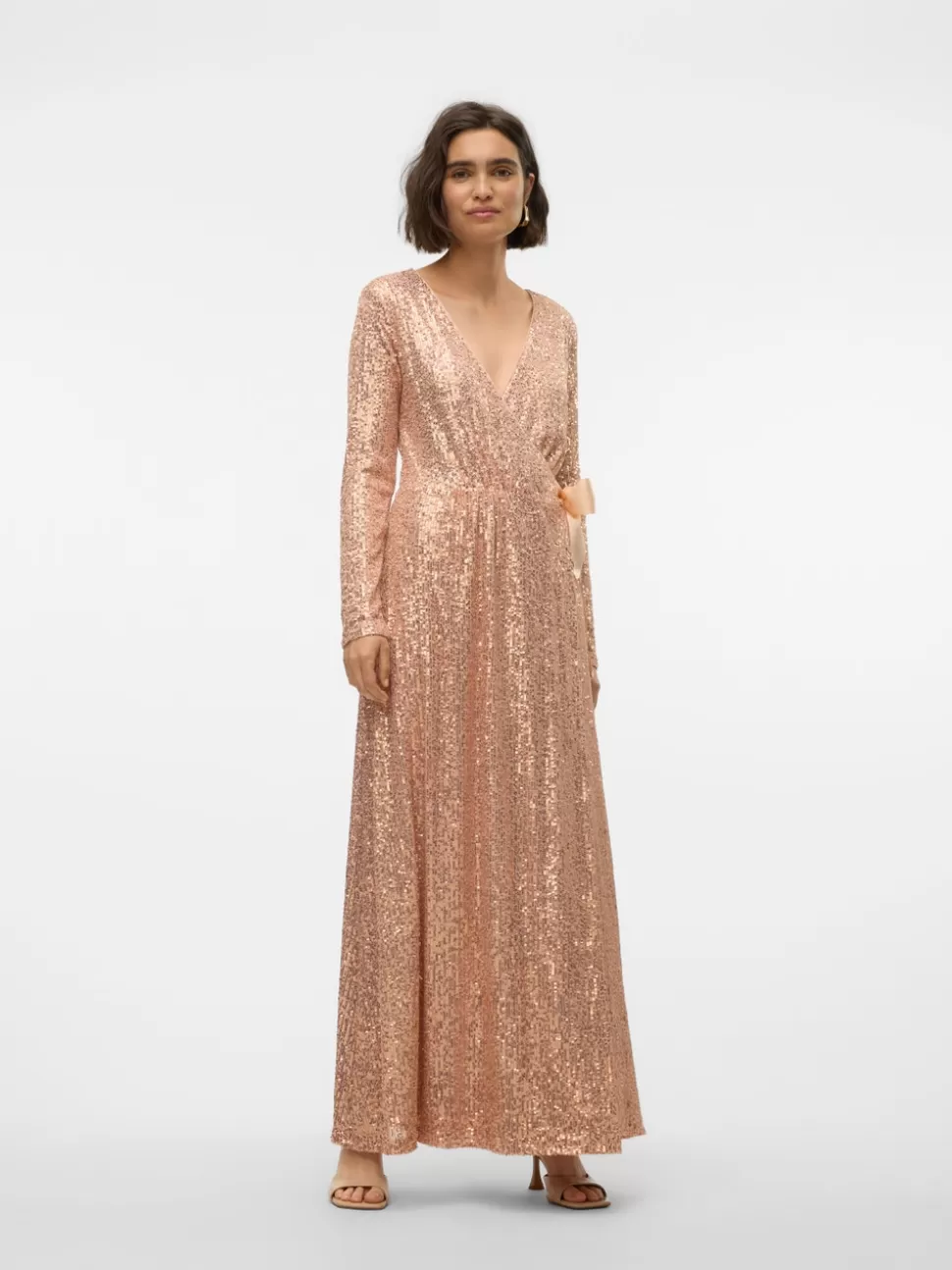 Festkläder | Klänningar^VERO MODA VMELLA Lång Klänning Misty Rose