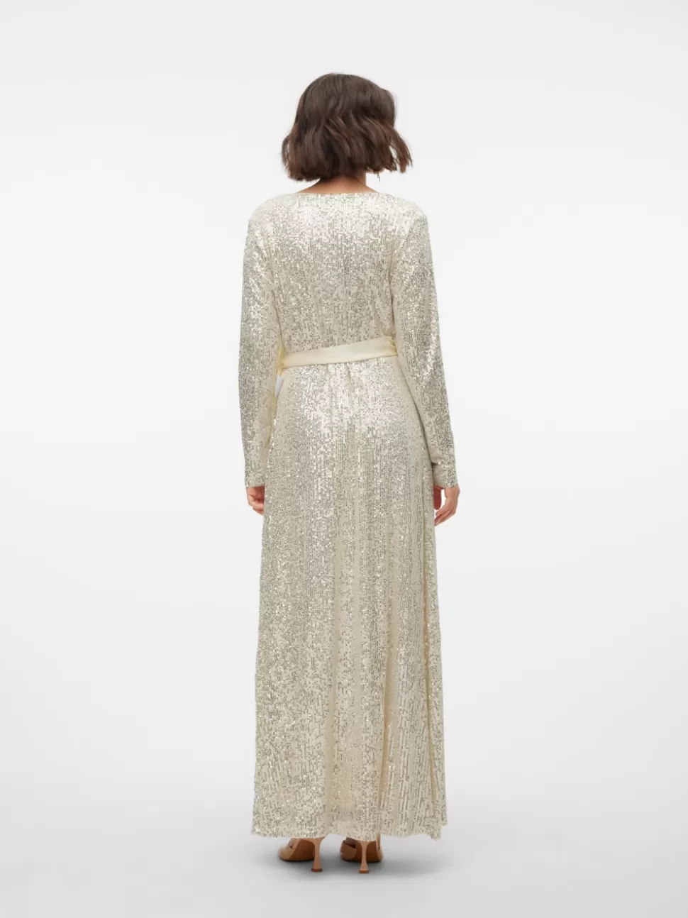 Klänningar | Festkläder^VERO MODA VMELLA Lång Klänning Buttercream