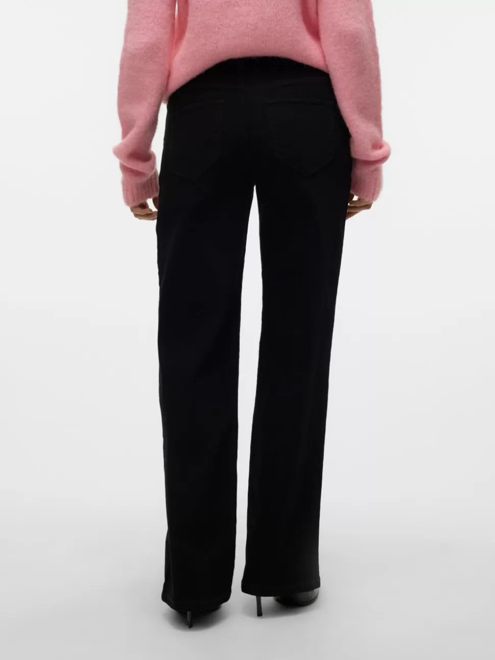 Jeans^VERO MODA VMELLY Medelhög Midja Vida Ben Jeans Black