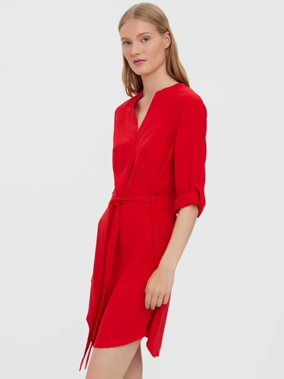 Klänningar^VERO MODA VMELVA Kort Klänning Goji Berry