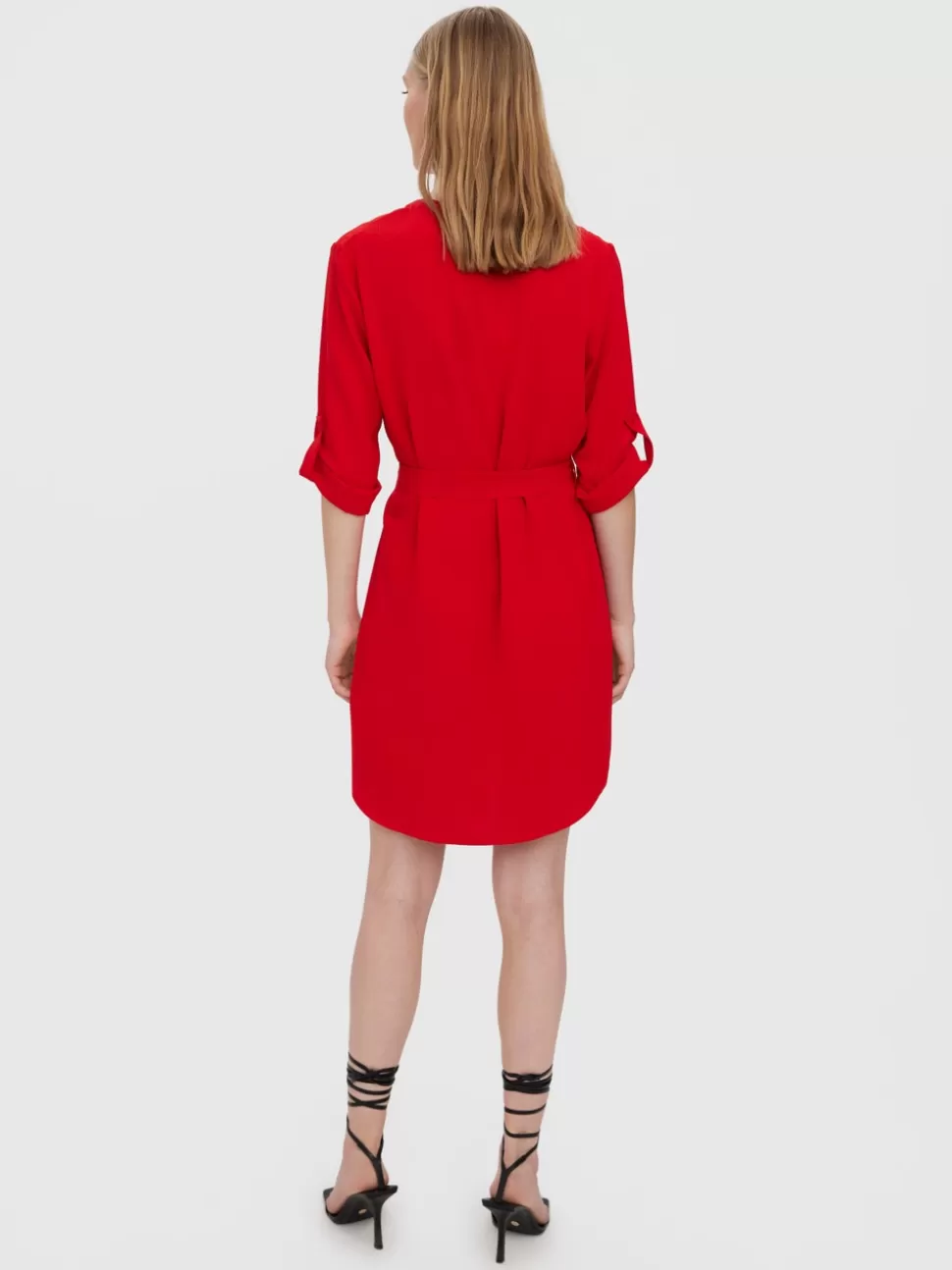 Klänningar^VERO MODA VMELVA Kort Klänning Goji Berry