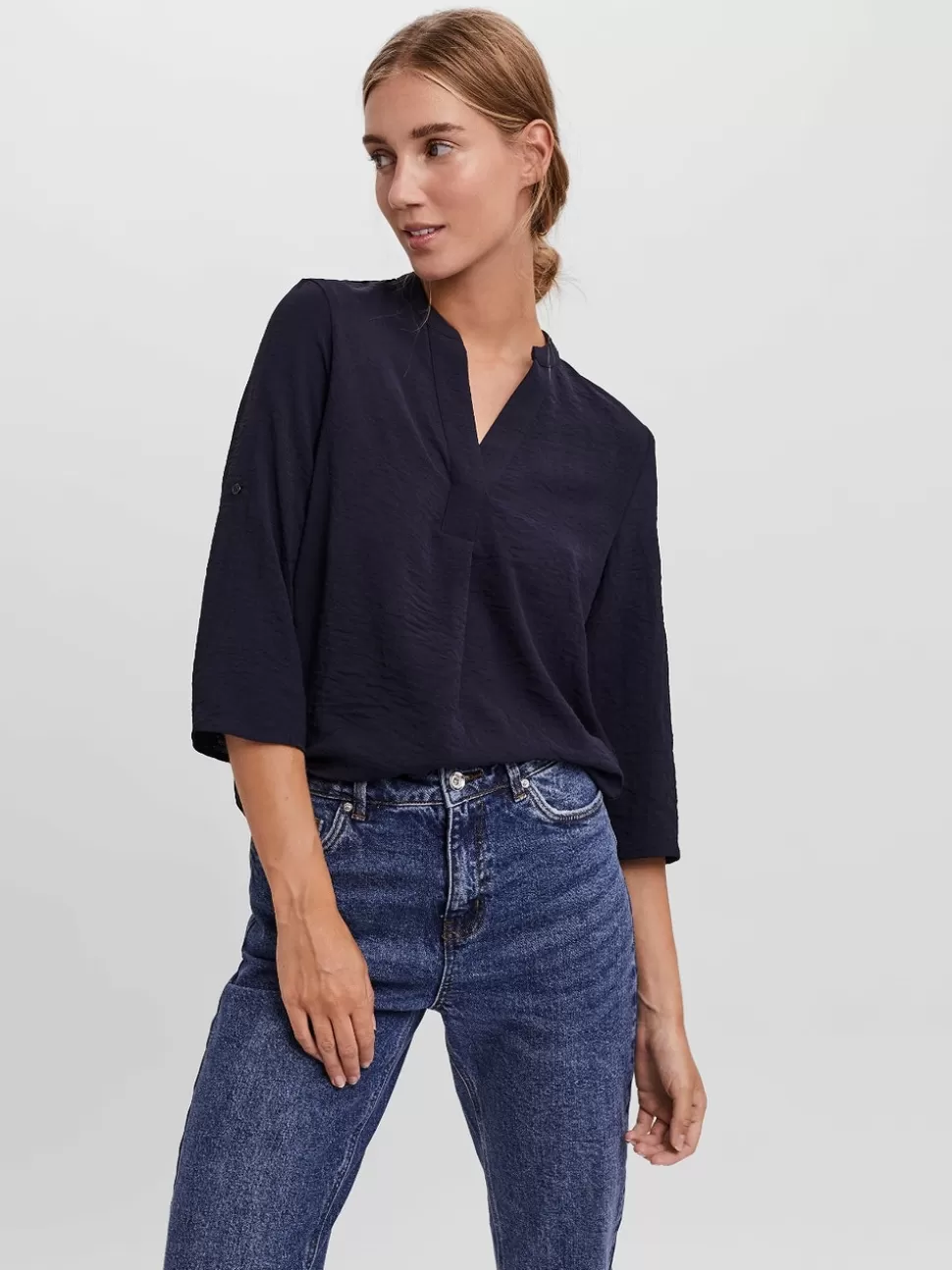 Toppar | Basics^VERO MODA VMELVA Topp Night Sky