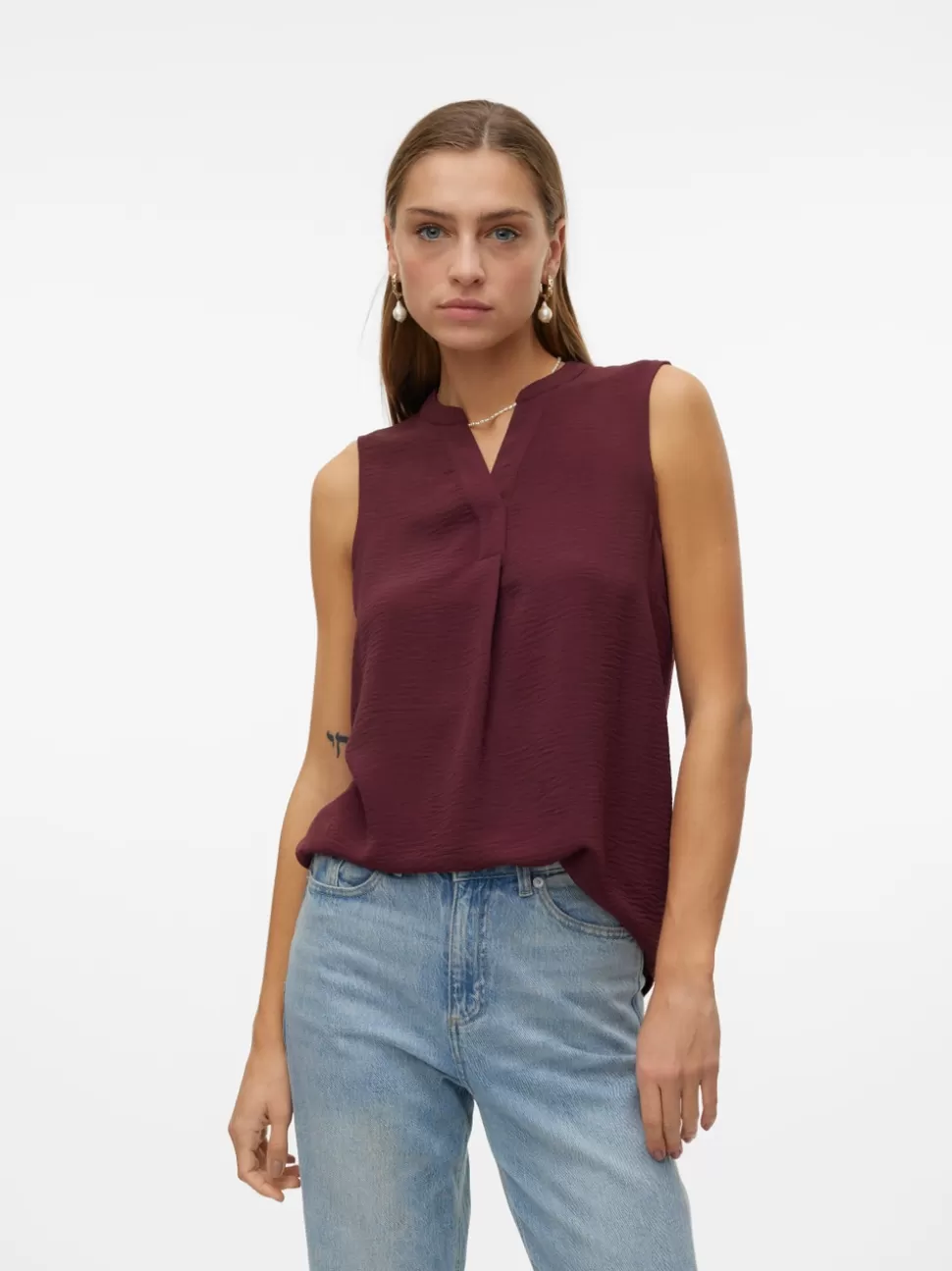 Basics | Toppar^VERO MODA VMELVA Topp Port Royale