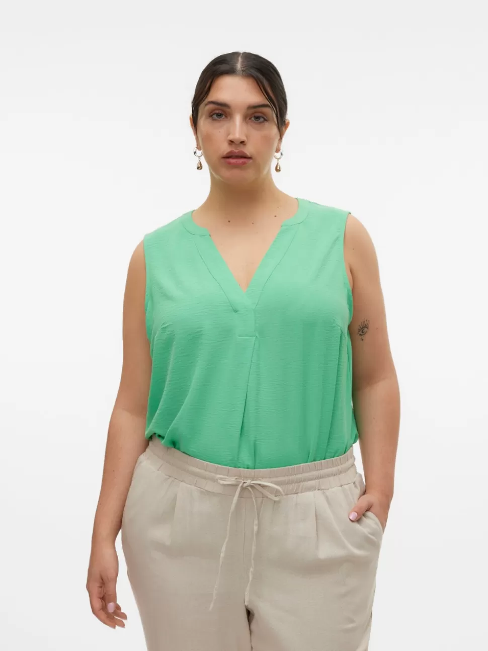 Toppar^VERO MODA VMELVA Topp Katydid