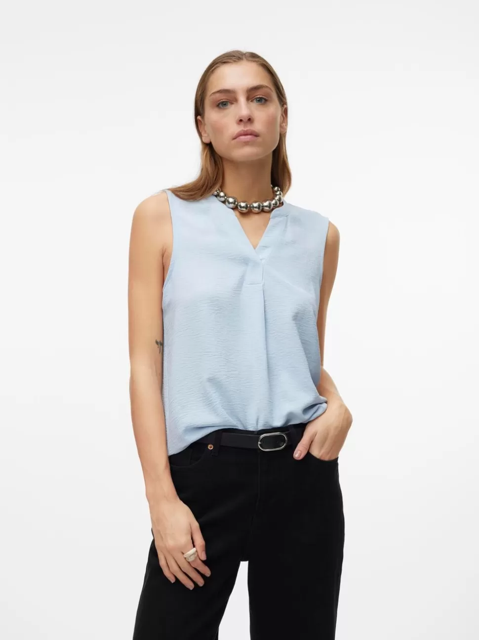 Toppar | Basics^VERO MODA VMELVA Topp Skyway