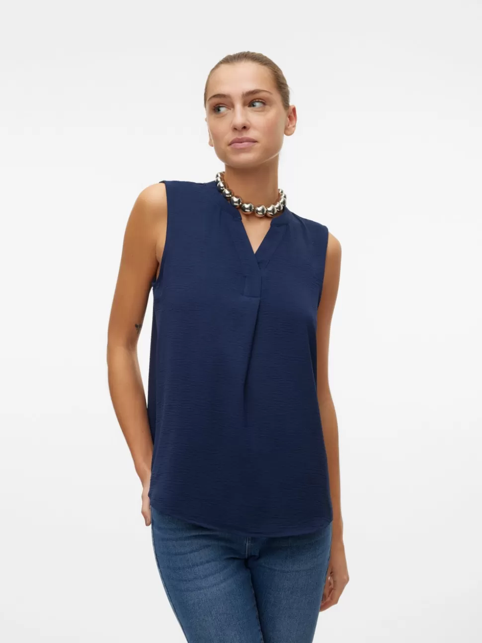 Toppar | Basics^VERO MODA VMELVA Topp Navy Blazer