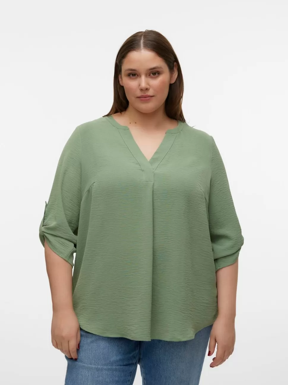 Toppar^VERO MODA VMELVA Topp Hedge Green