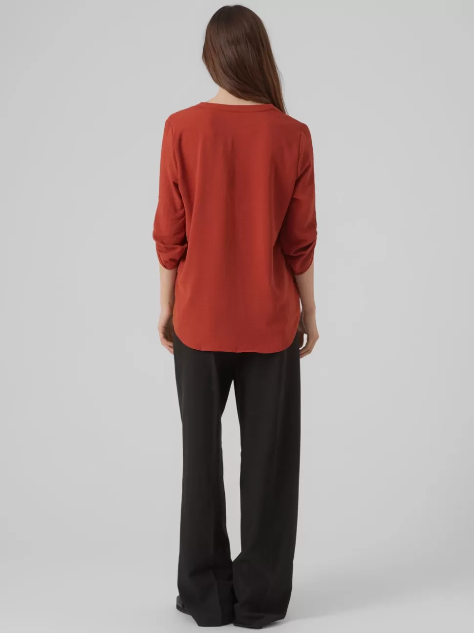 Toppar | Basics^VERO MODA VMELVA Topp Red Ochre