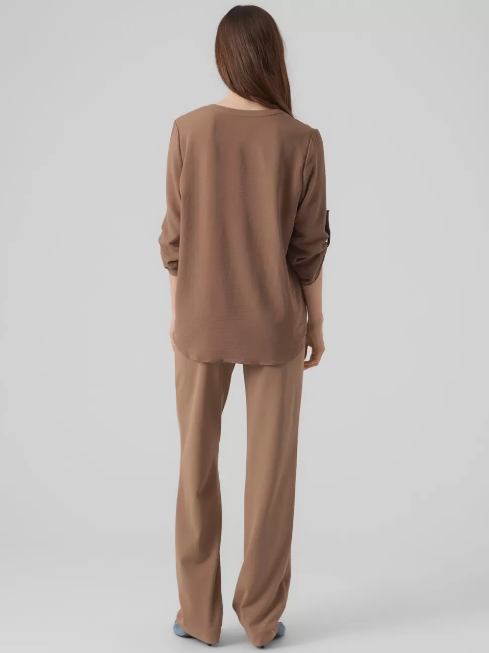 Toppar | Basics^VERO MODA VMELVA Topp Brown Lentil