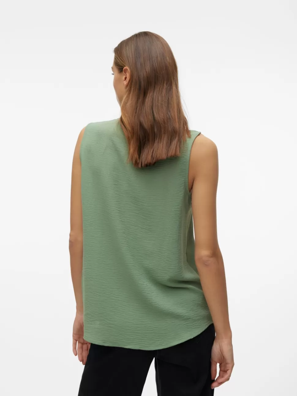 Toppar | Basics^VERO MODA VMELVA Topp Hedge Green